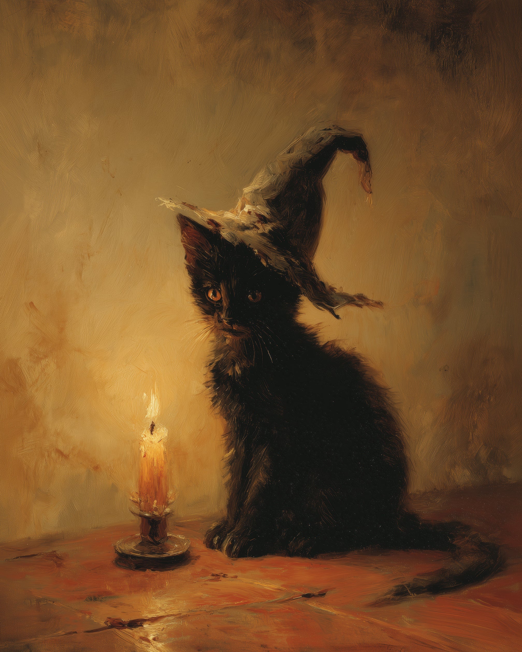 Black Cat Wall Art