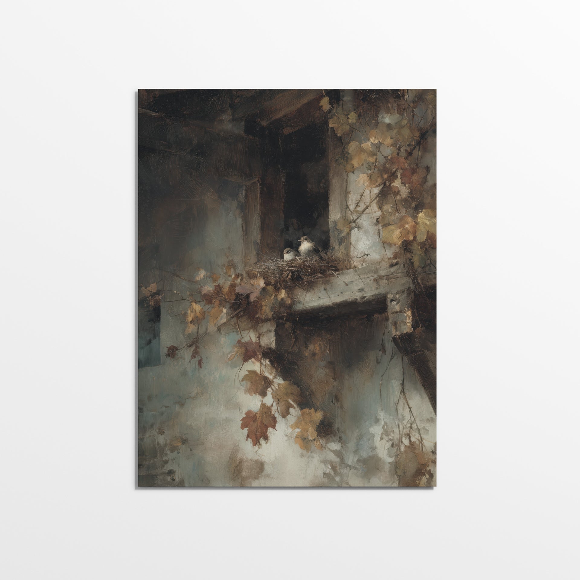 Crumbling Balcony Stillness