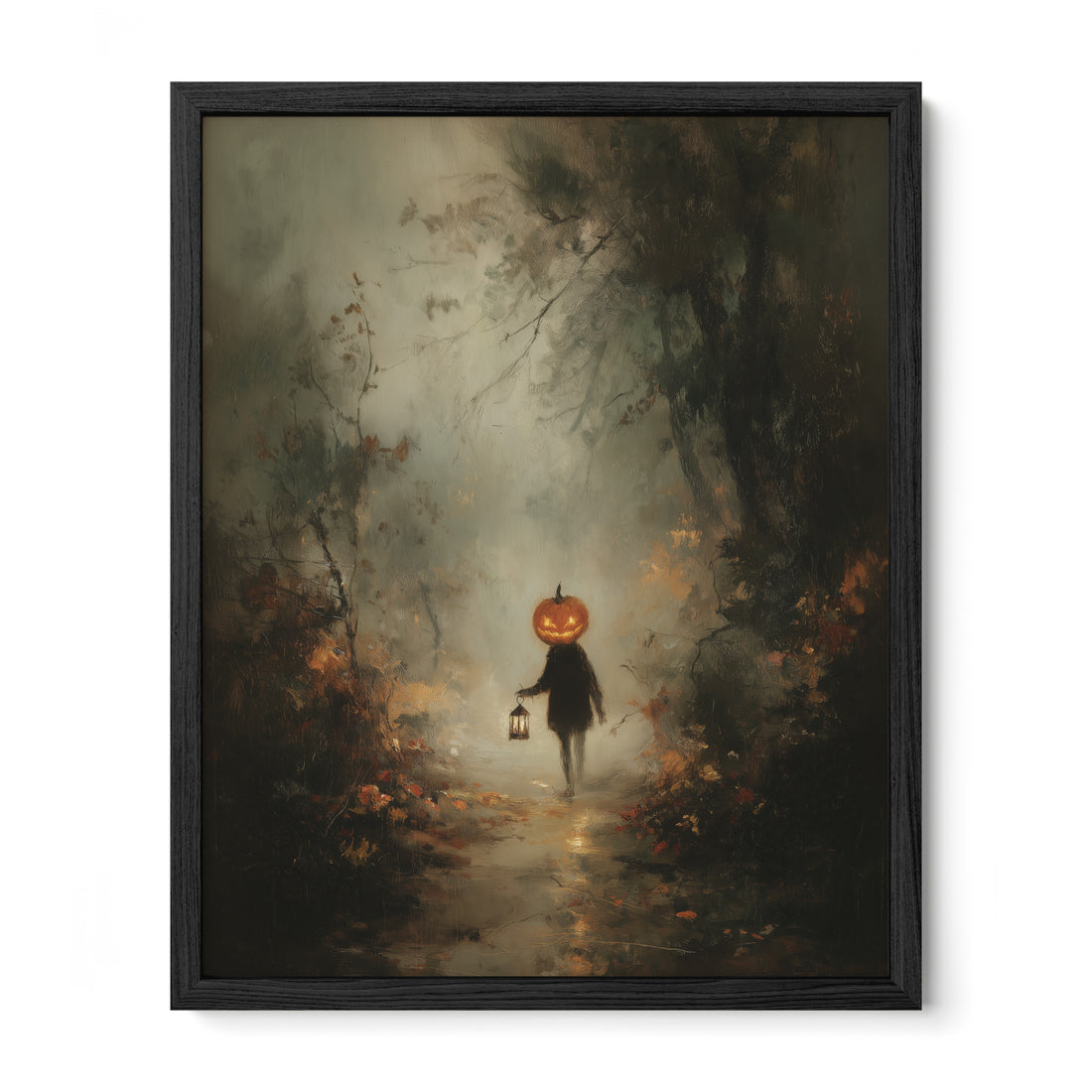 Pumpkin Child in Forest