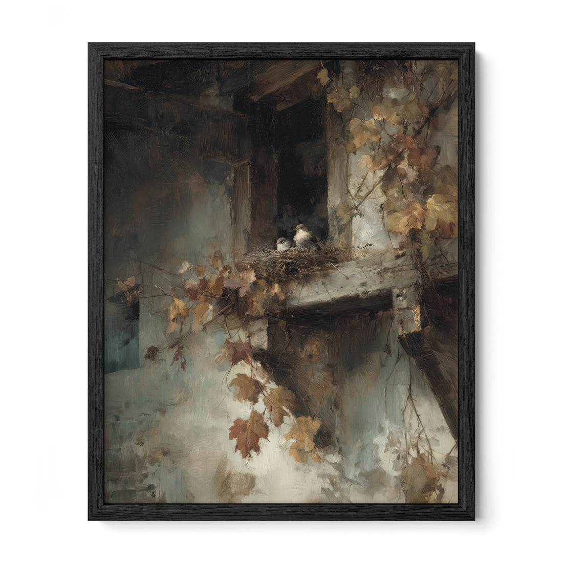 Crumbling Balcony Stillness