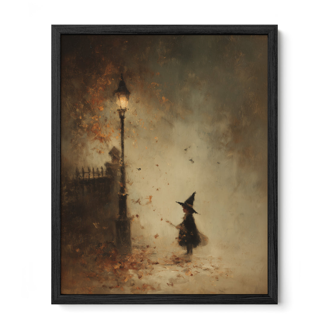 Witch and Falling Leaves