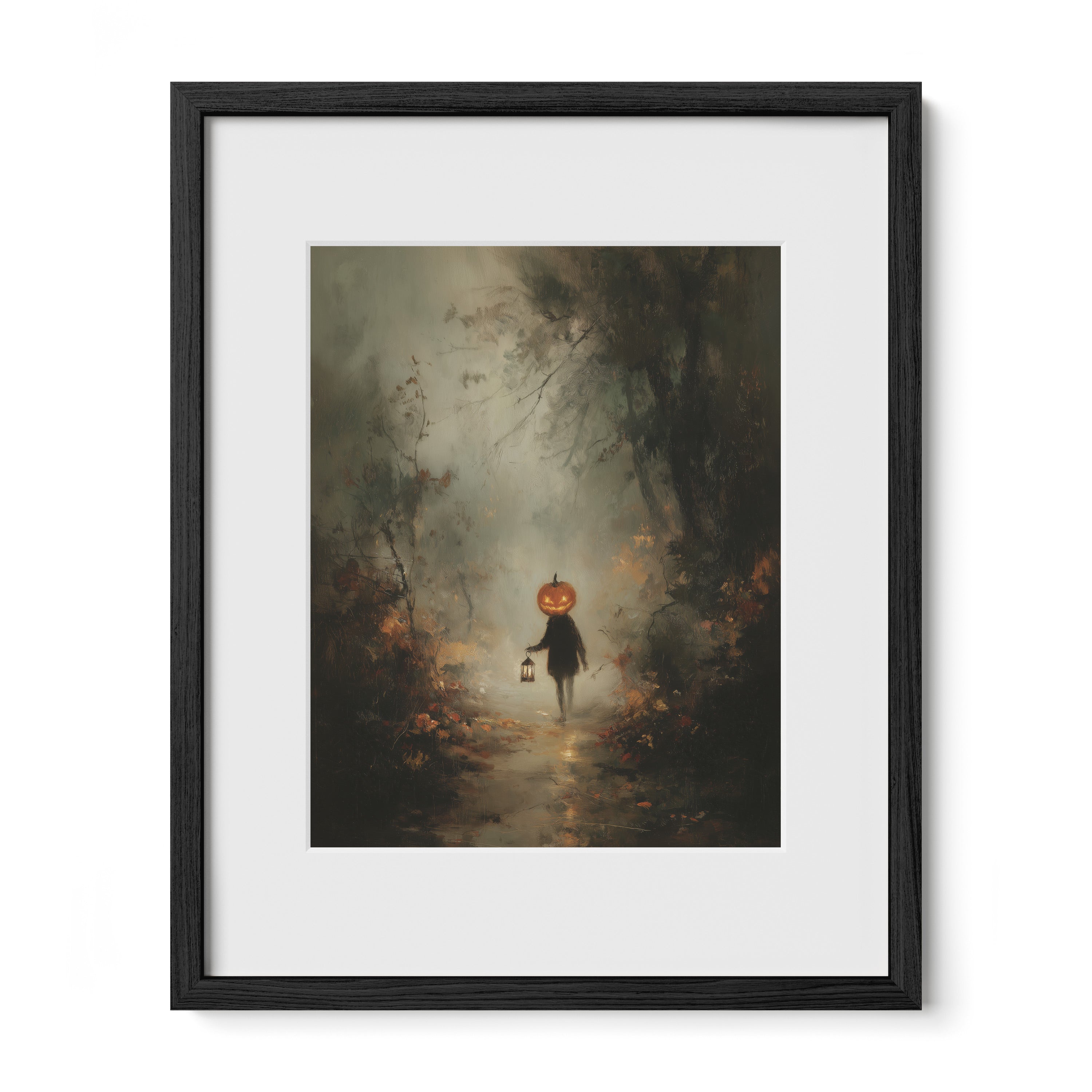 Pumpkin Child in Forest