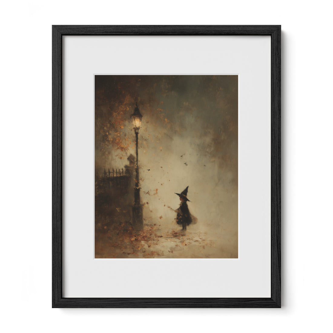 Witch and Falling Leaves