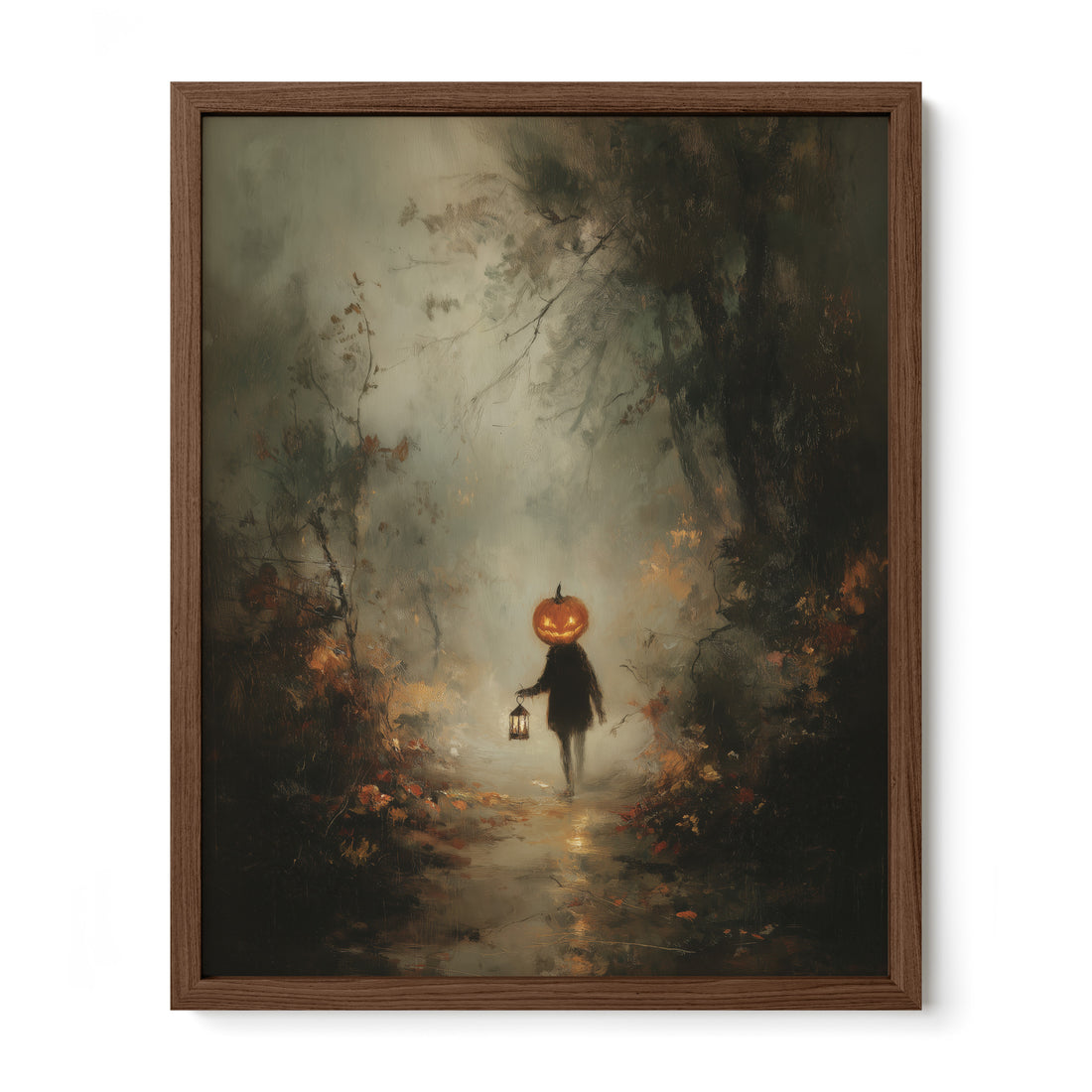 Pumpkin Child in Forest