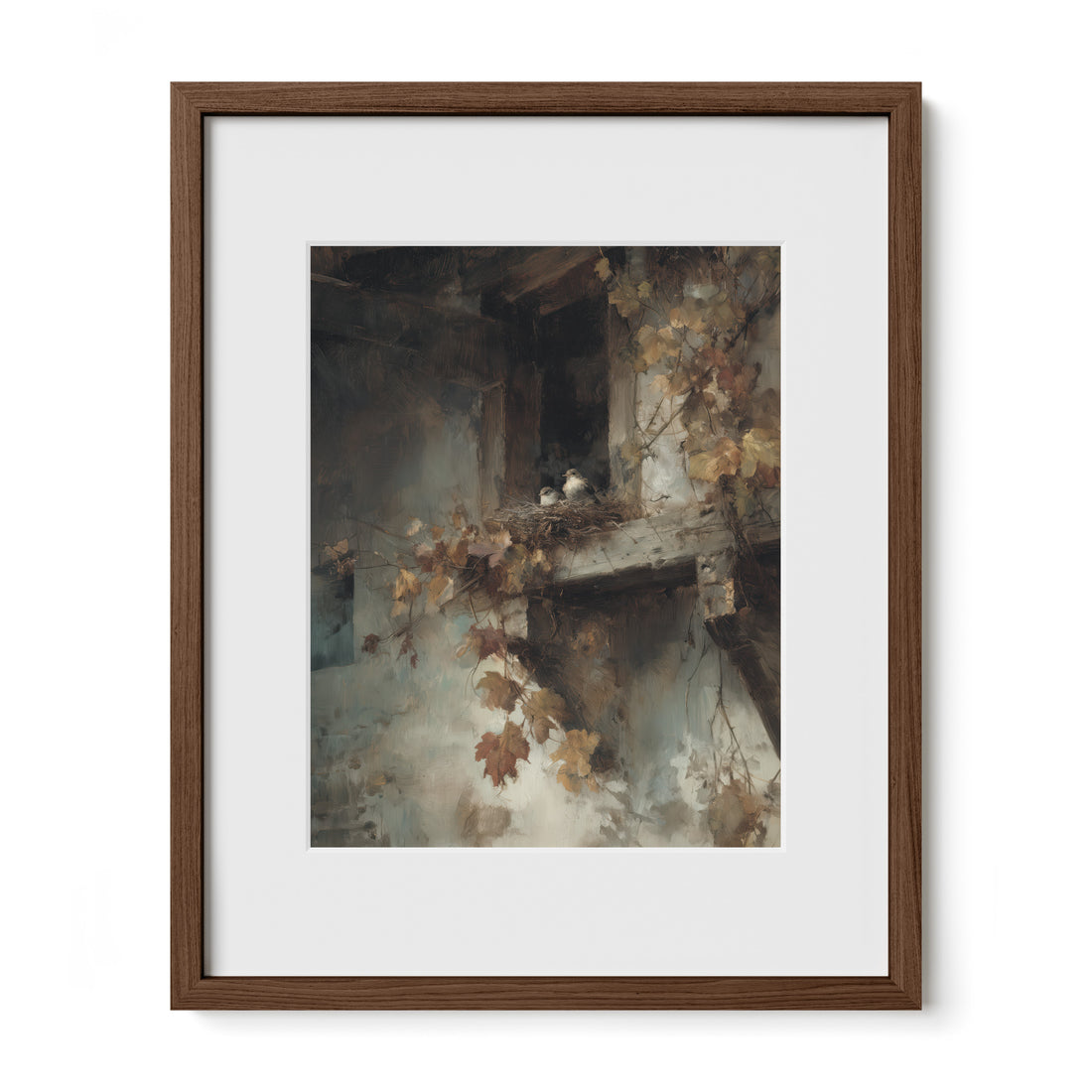 Crumbling Balcony Stillness