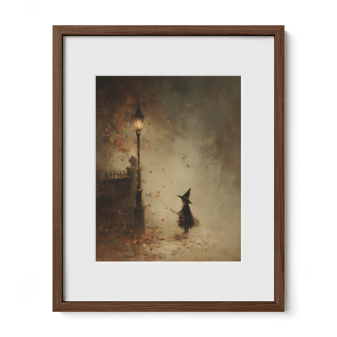 Witch and Falling Leaves