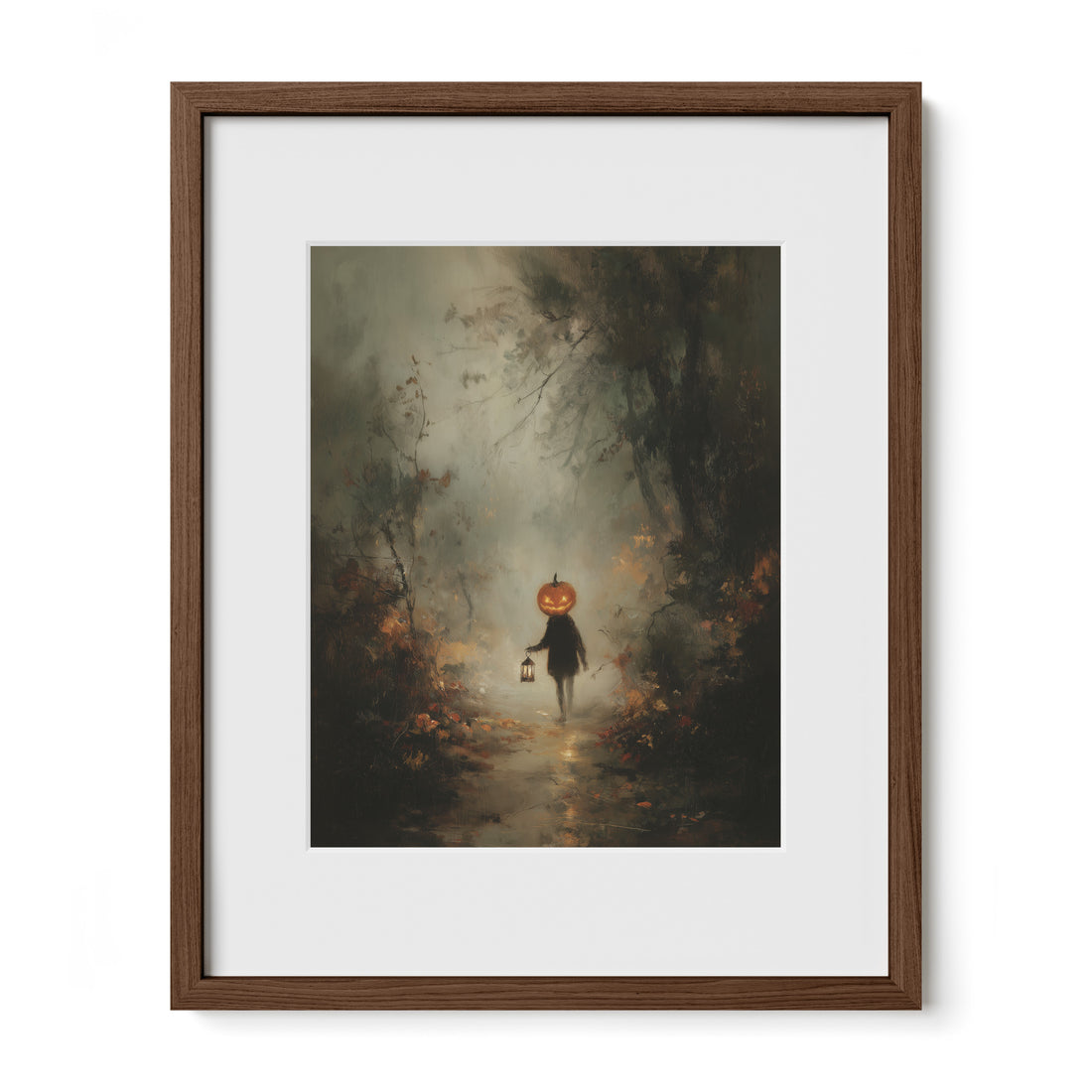 Pumpkin Child in Forest