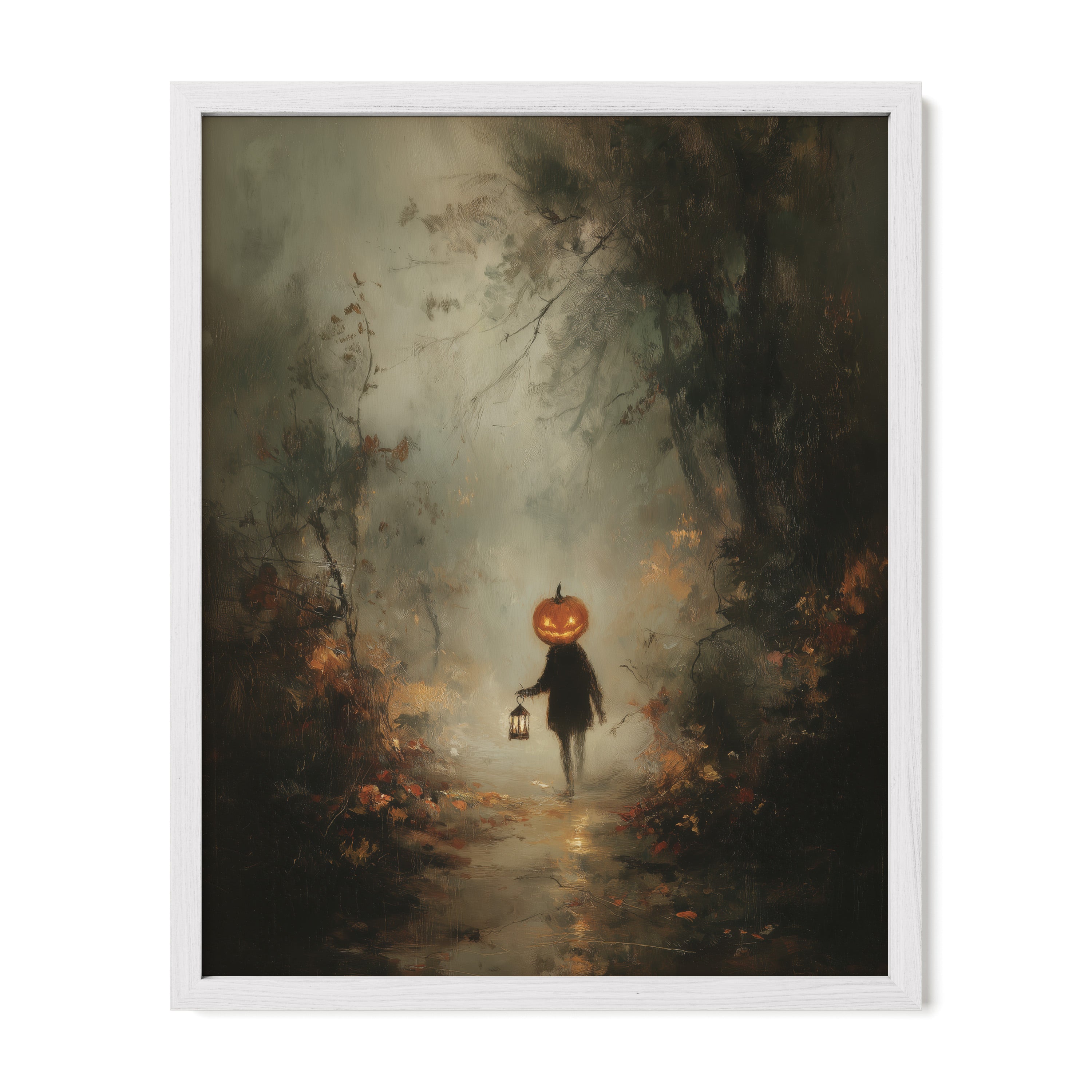Pumpkin Child in Forest