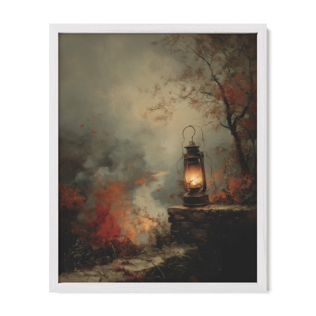 Lantern in Autumn Smoke