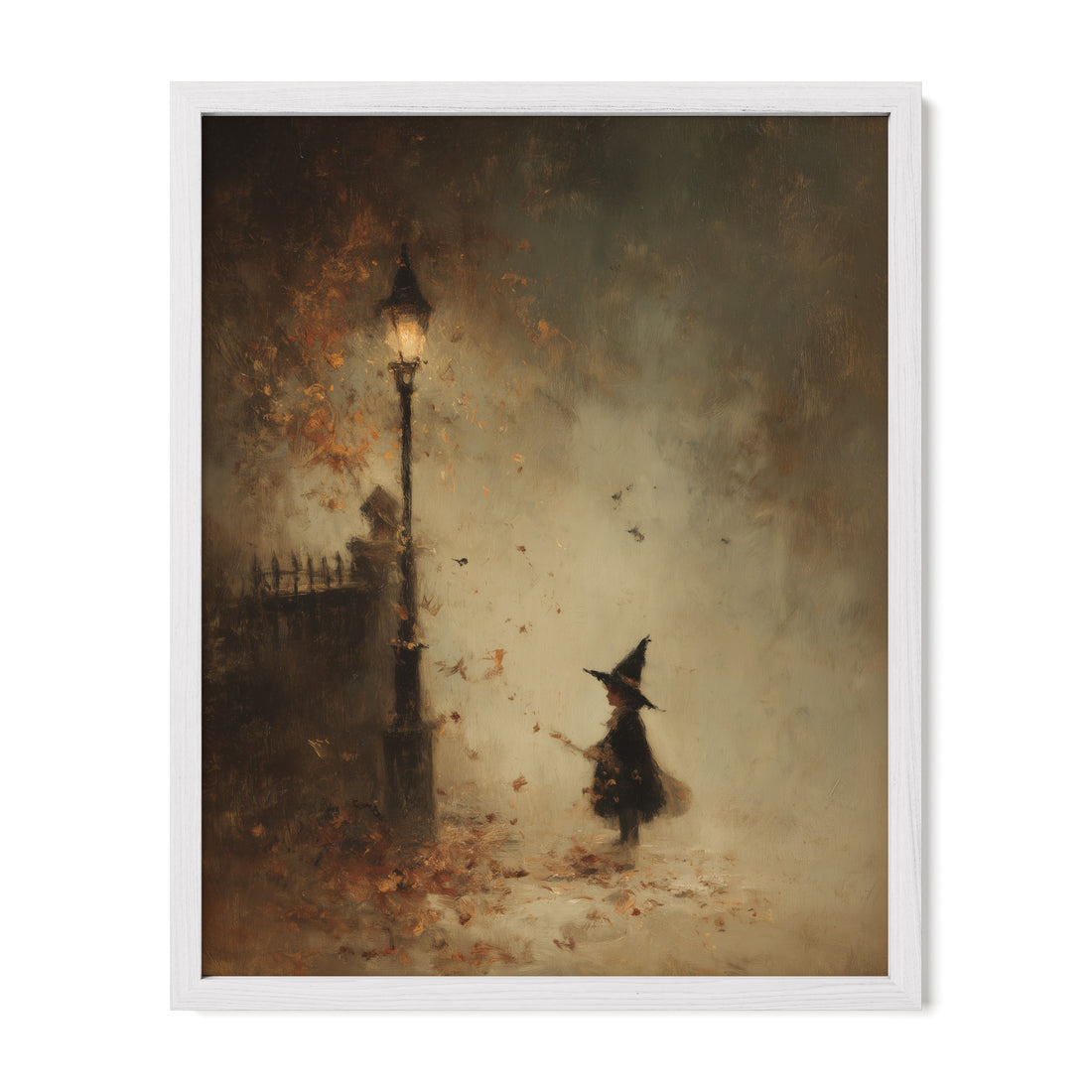 Witch and Falling Leaves