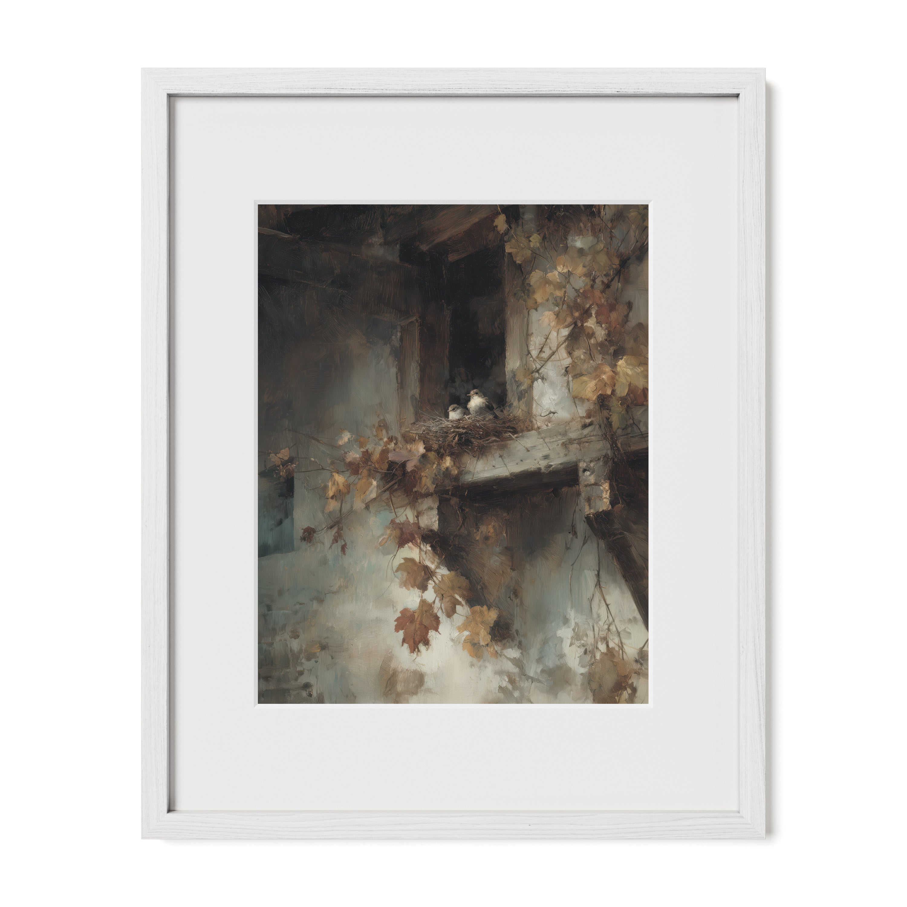 Crumbling Balcony Stillness