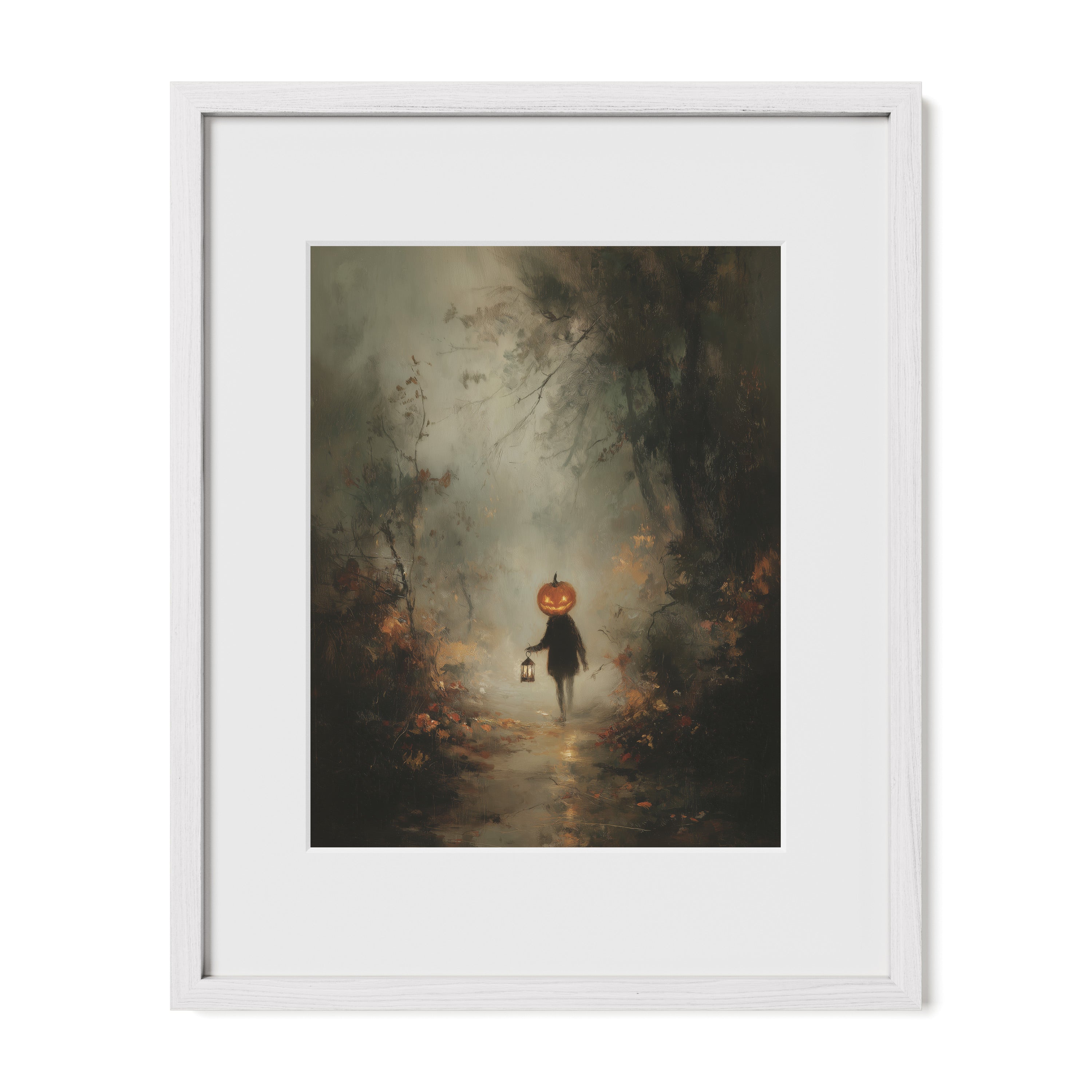 Pumpkin Child in Forest