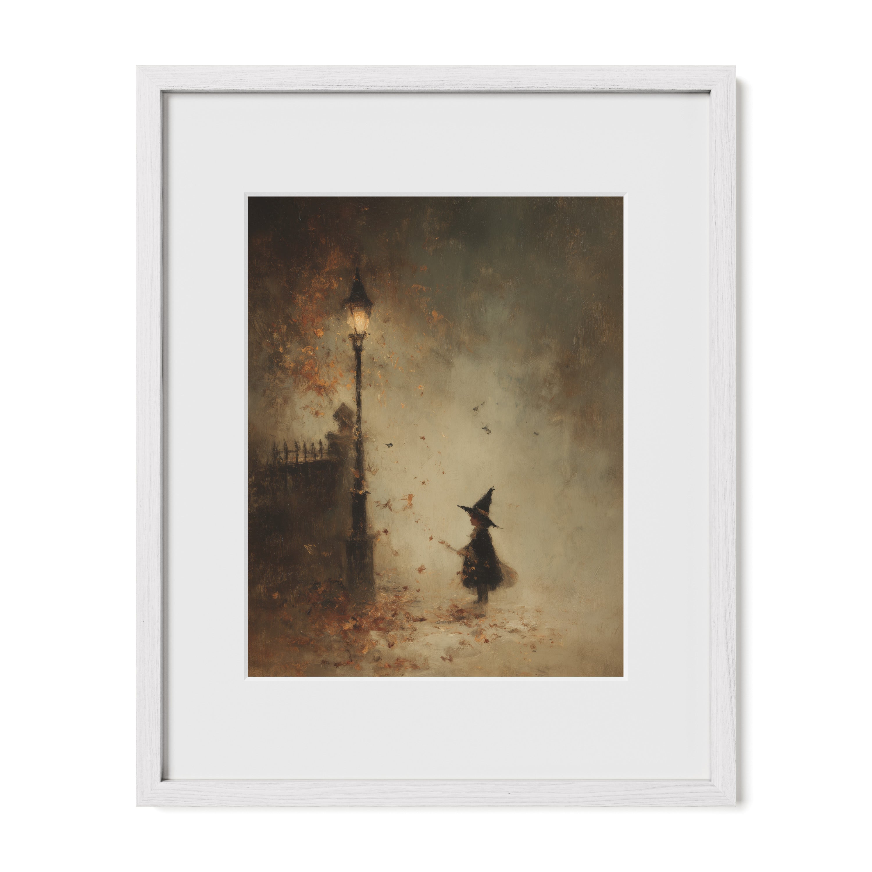 Witch and Falling Leaves