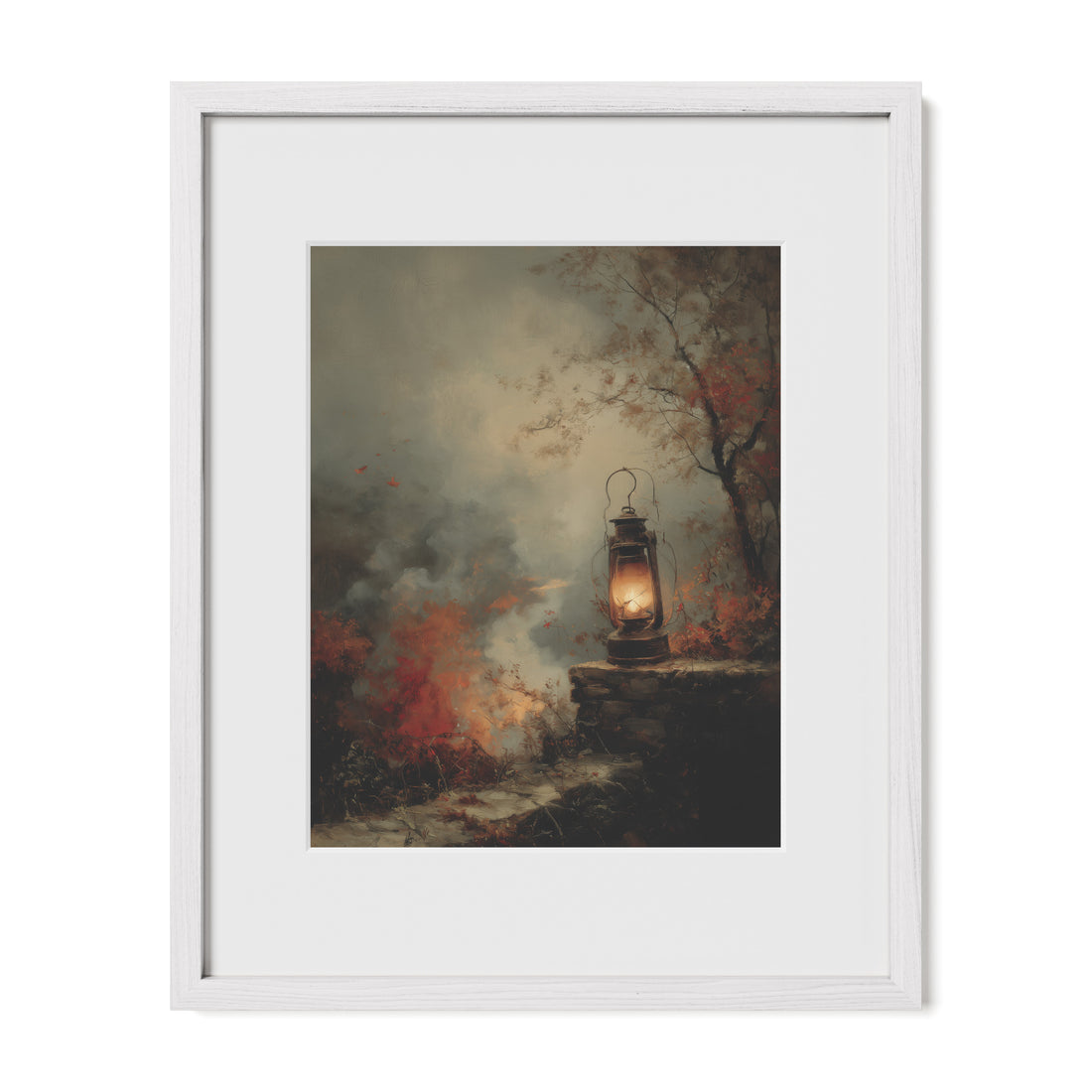 Lantern in Autumn Smoke