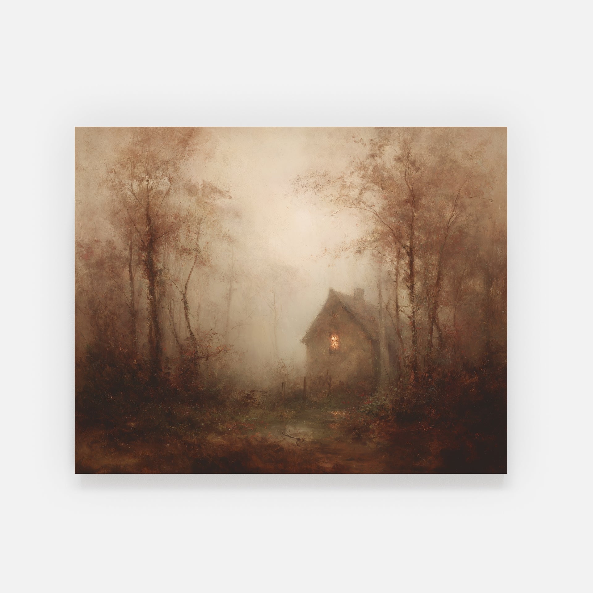 Light in the Foggy Pines