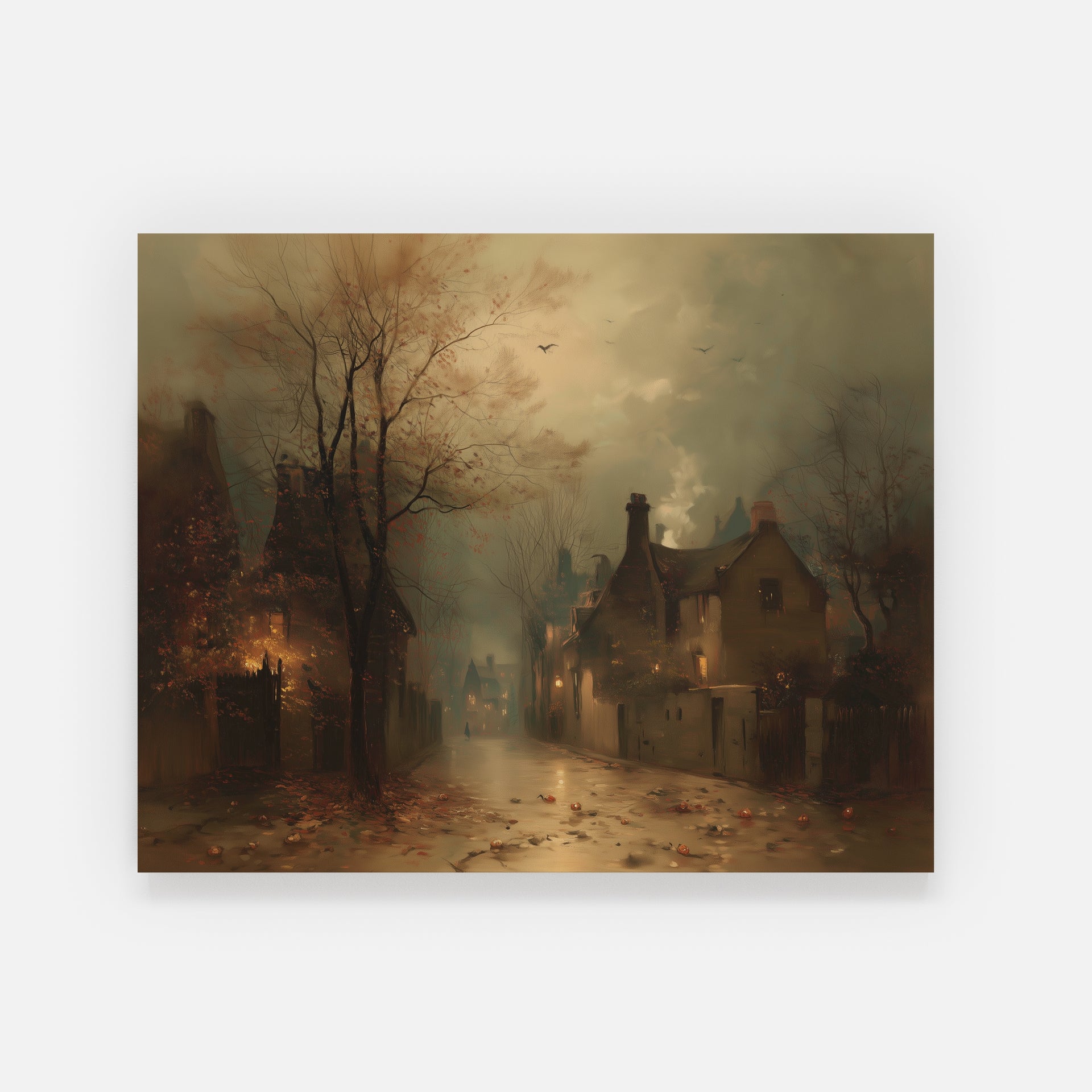 Fog Over Village Road