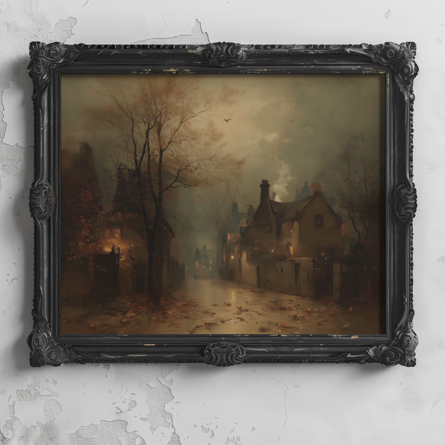 Fog Over Village Road