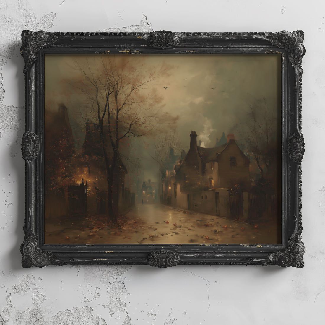 Fog Over Village Road