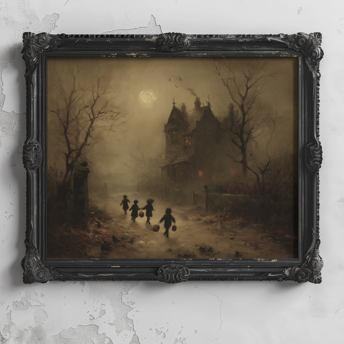 Children Walking Toward Manor