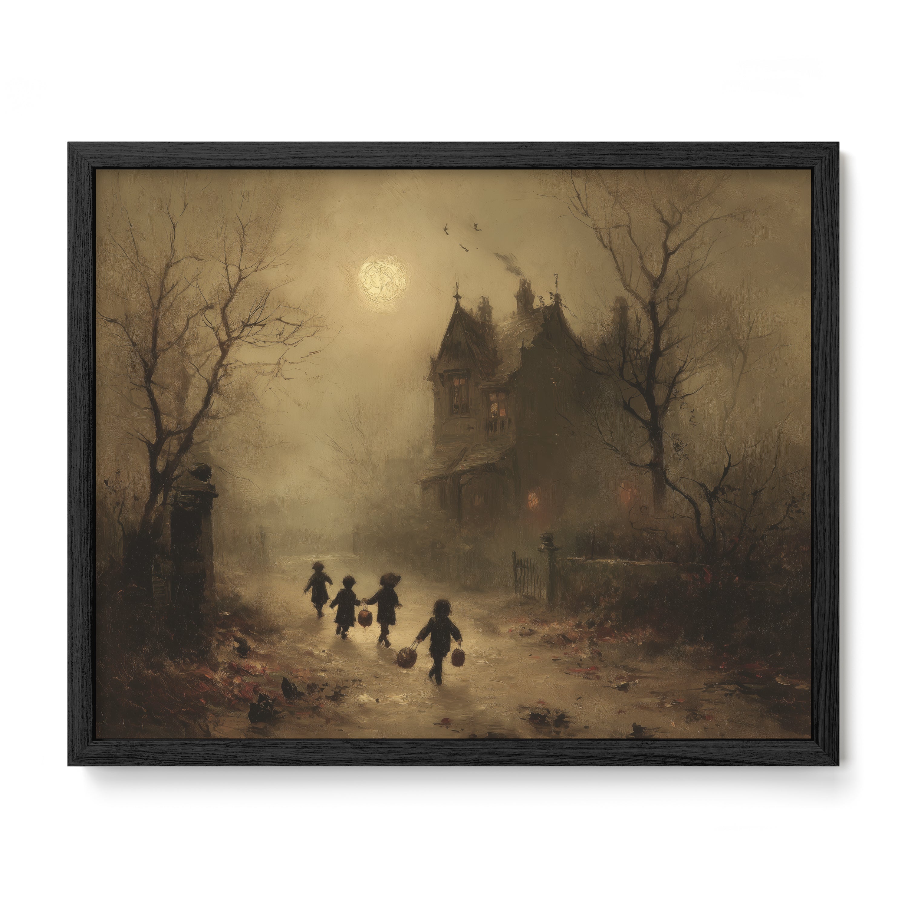 Children Walking Toward Manor