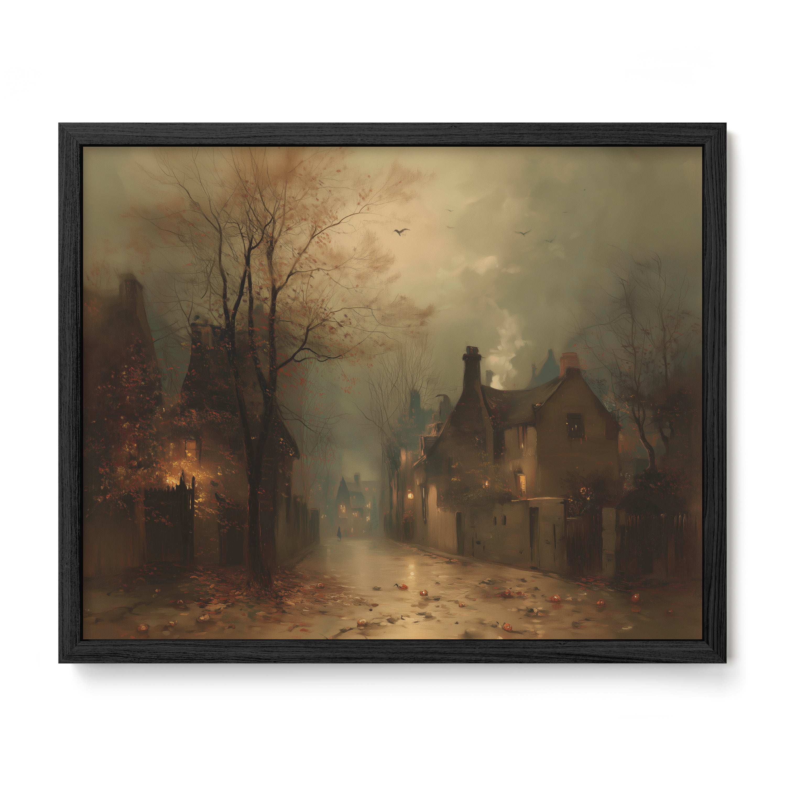 Fog Over Village Road