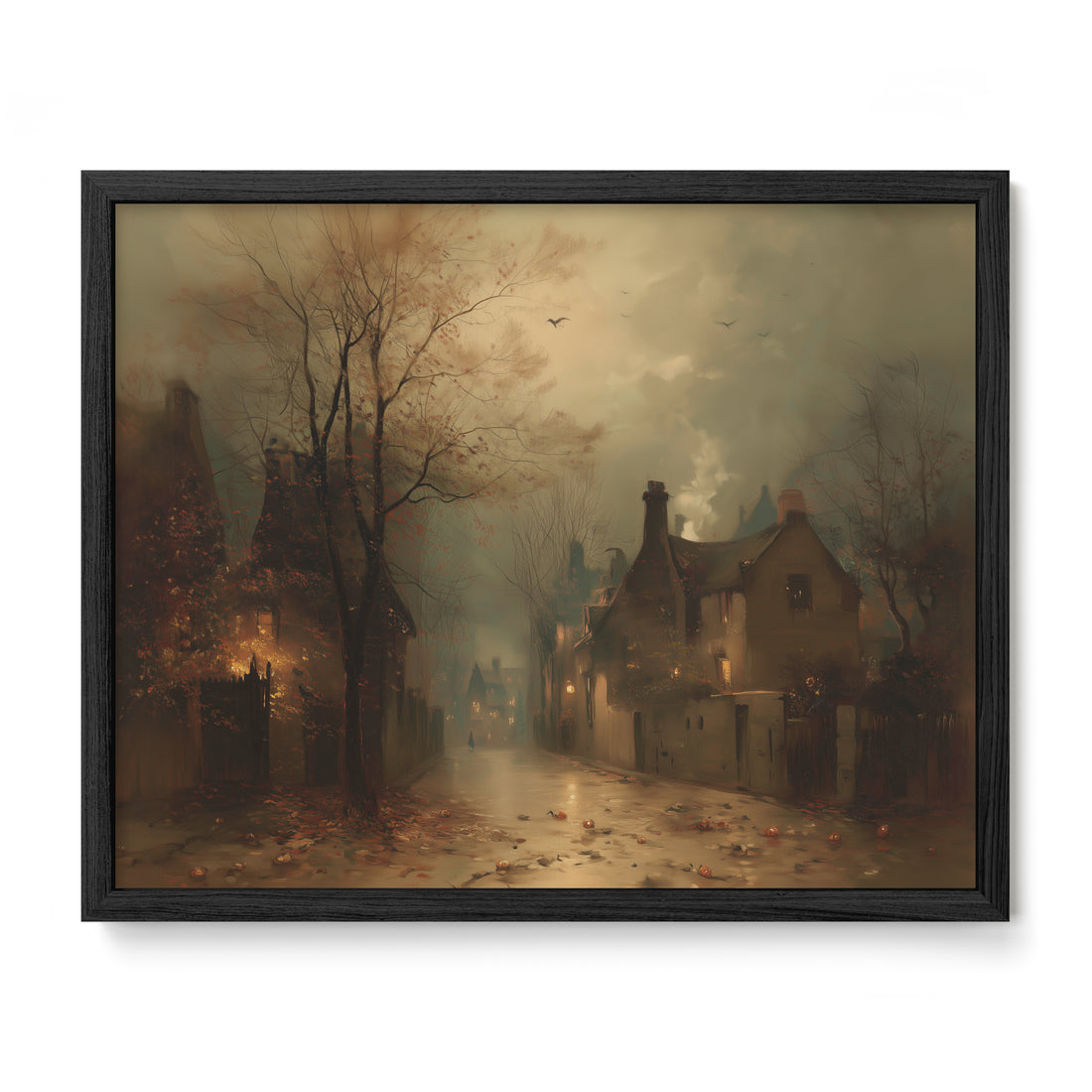 Fog Over Village Road