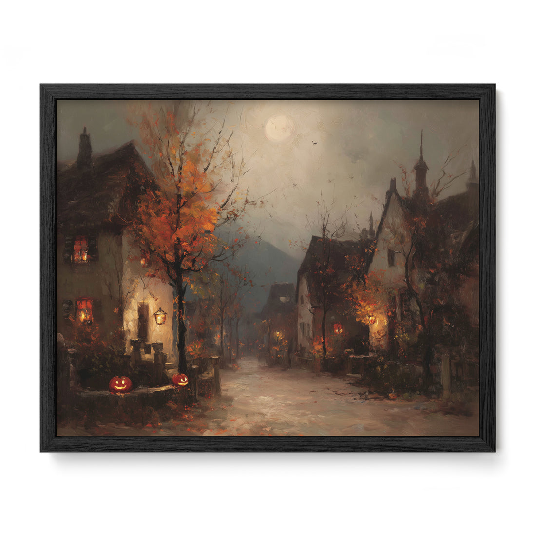 Full Moon Over Village