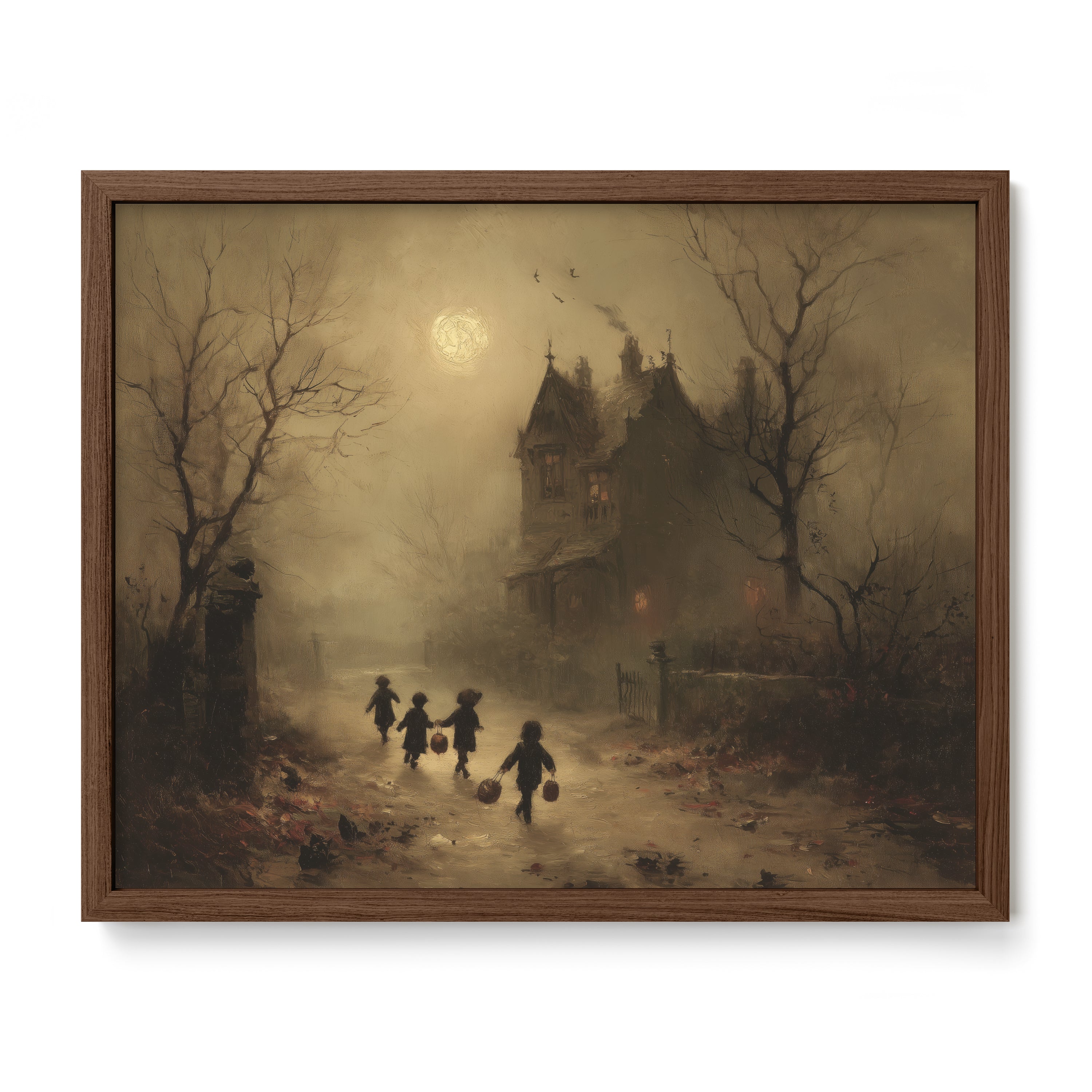 Children Walking Toward Manor