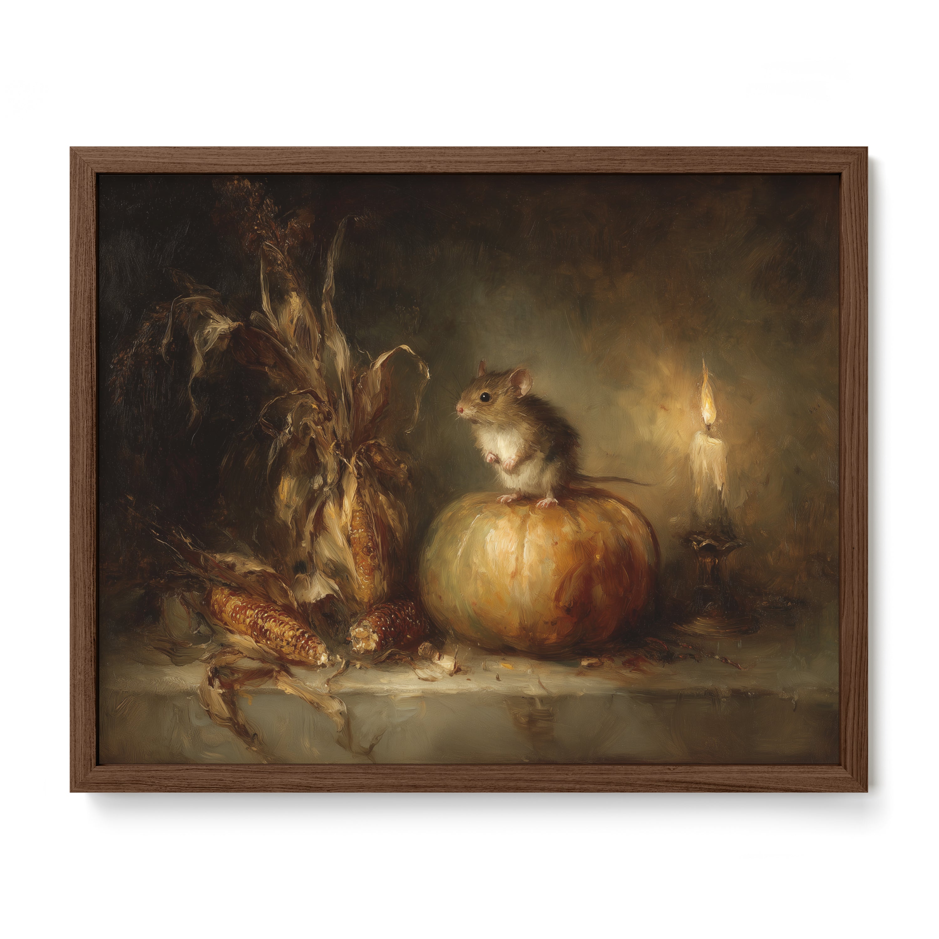 Pumpkin Mouse and Corn