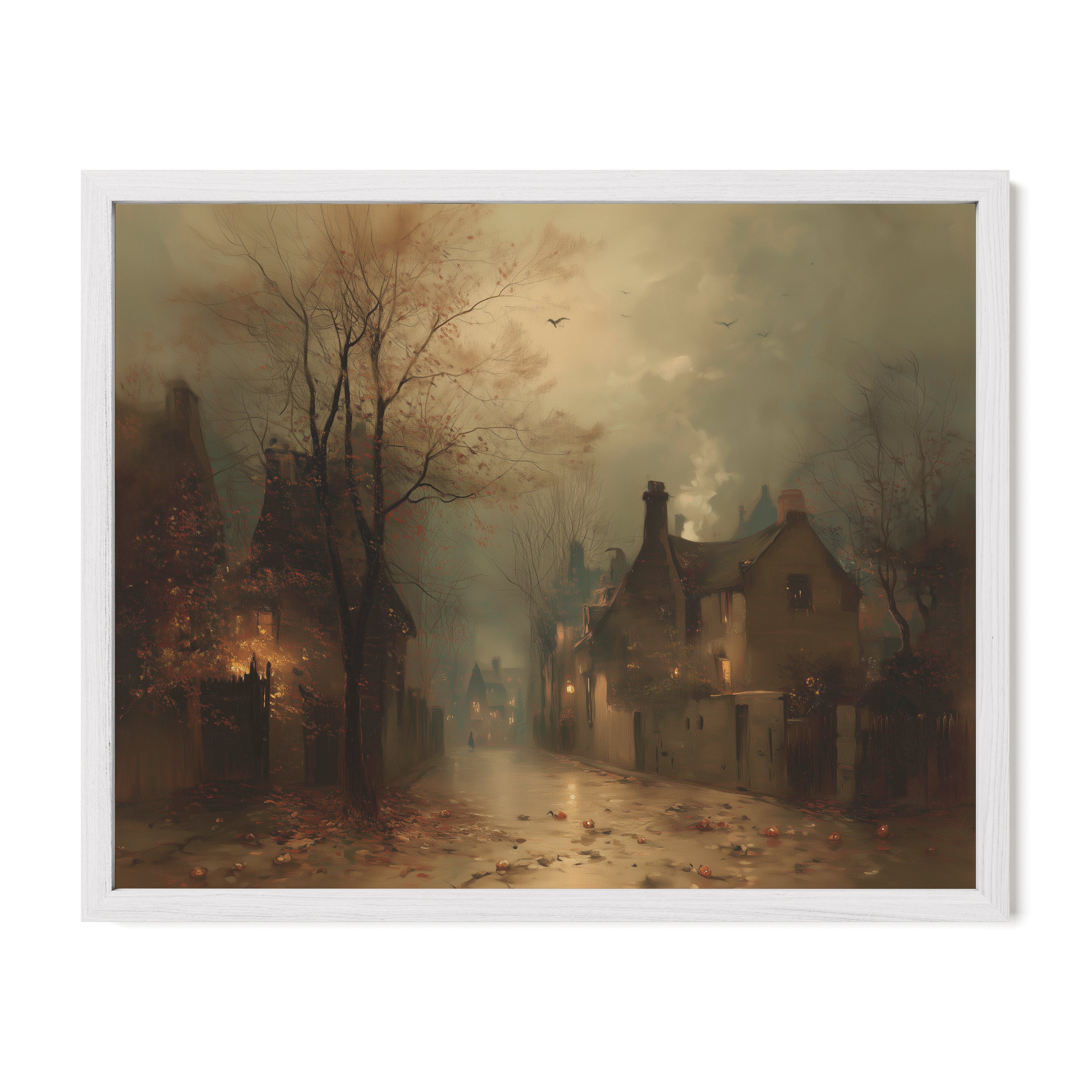 Fog Over Village Road