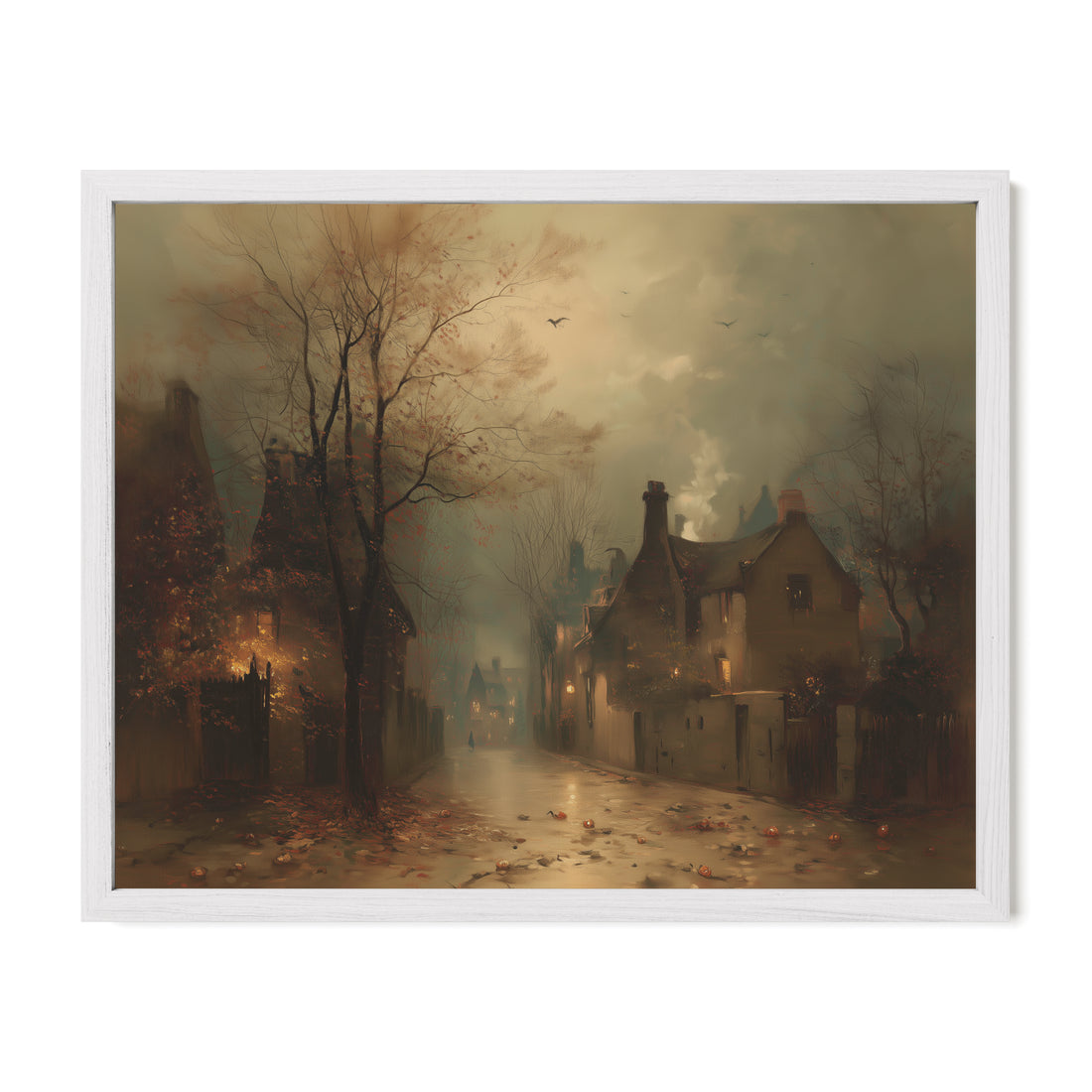 Fog Over Village Road