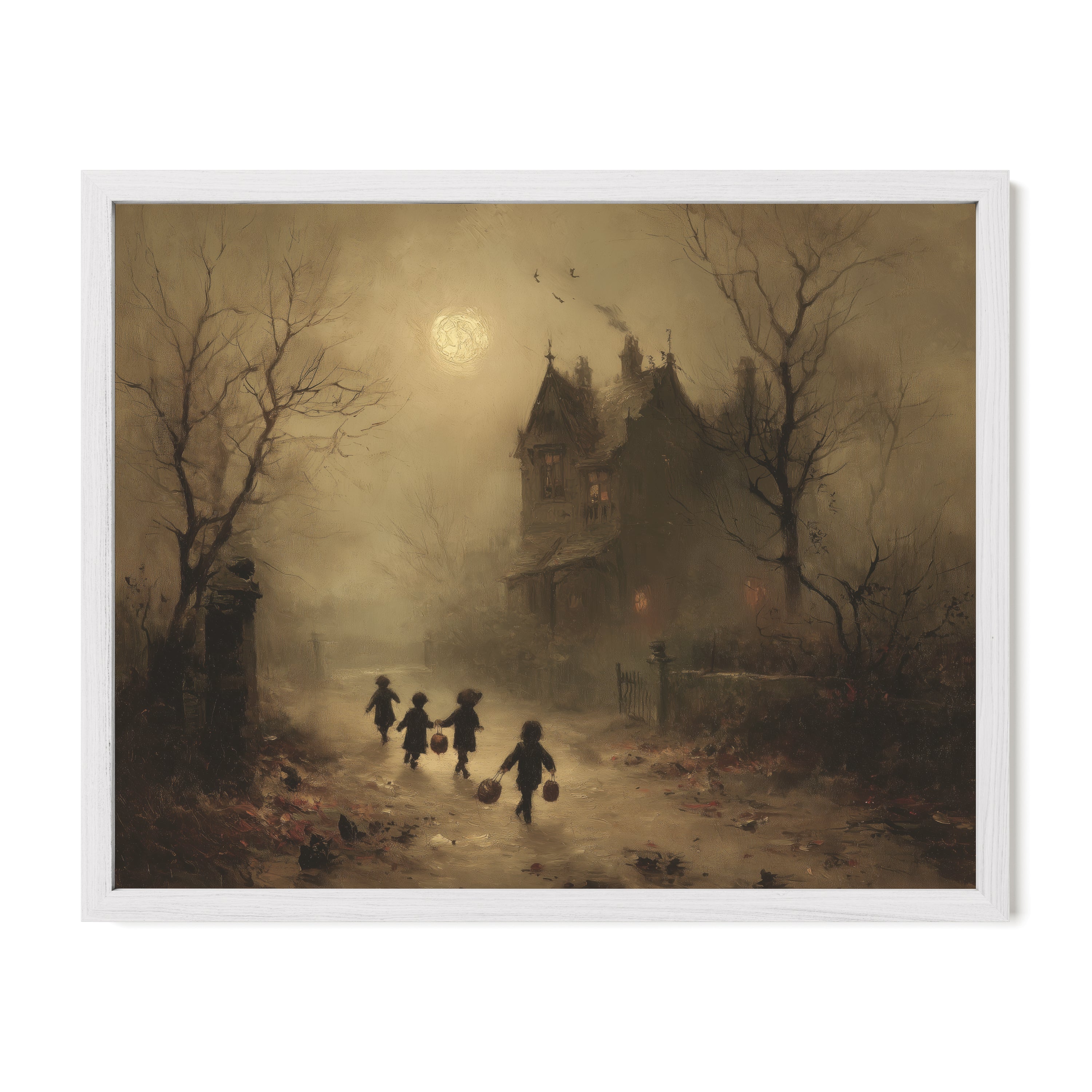 Children Walking Toward Manor