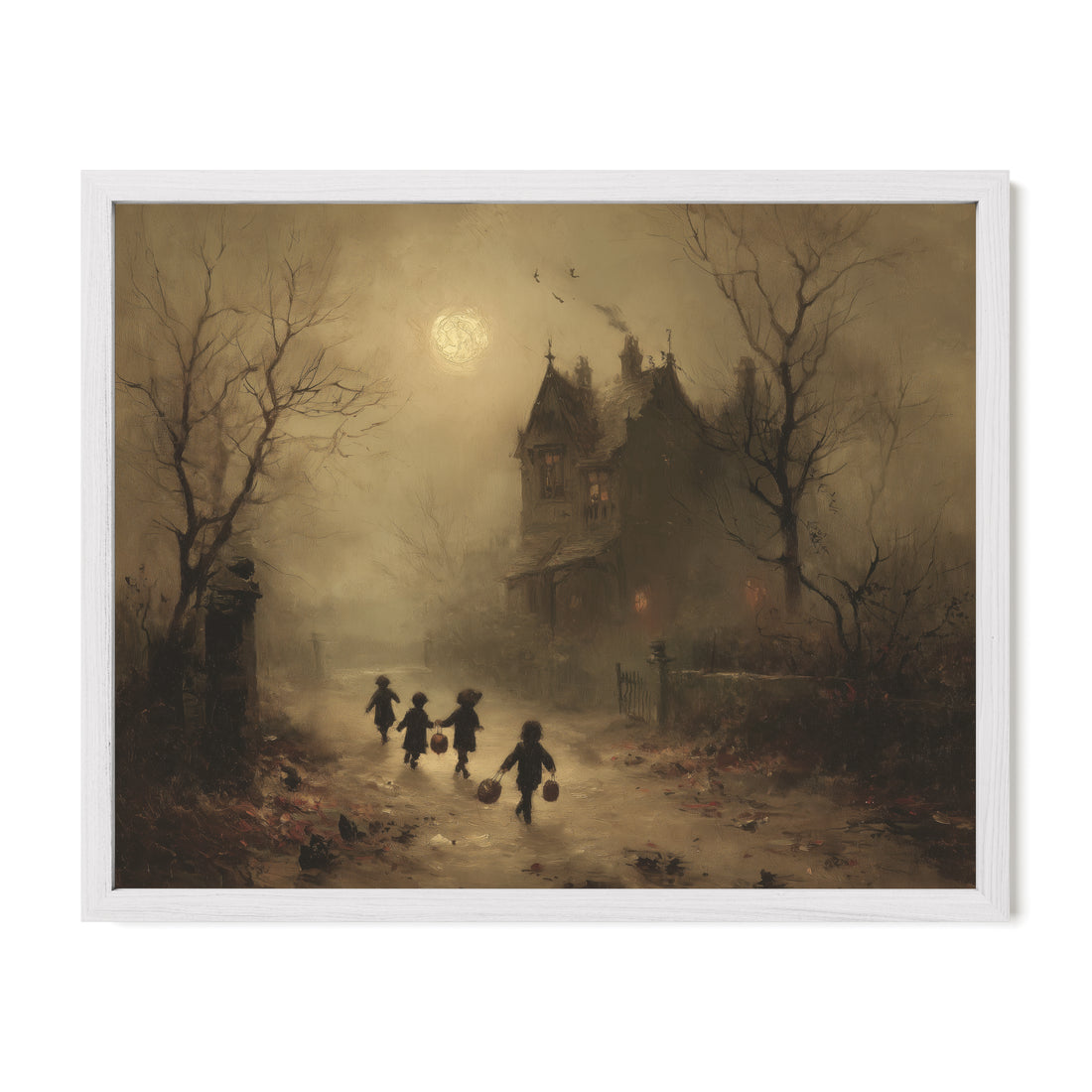 Children Walking Toward Manor