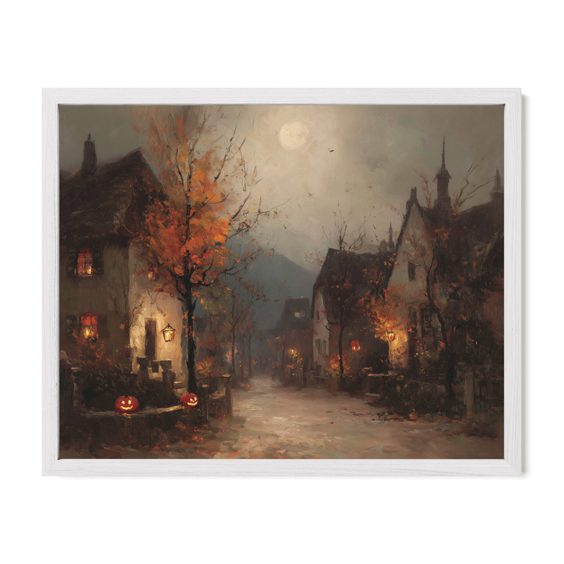 Full Moon Over Village