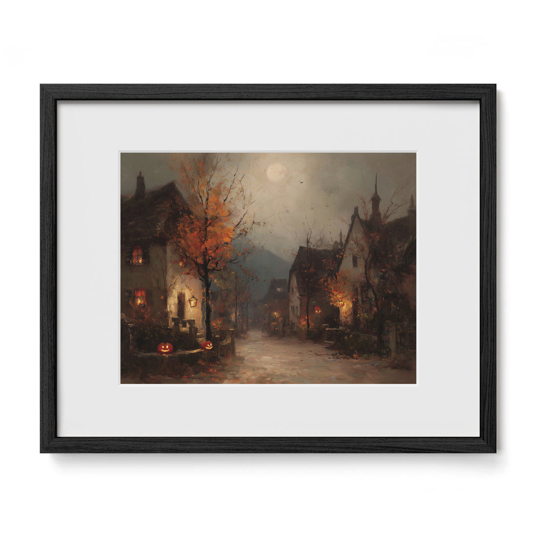 Full Moon Over Village