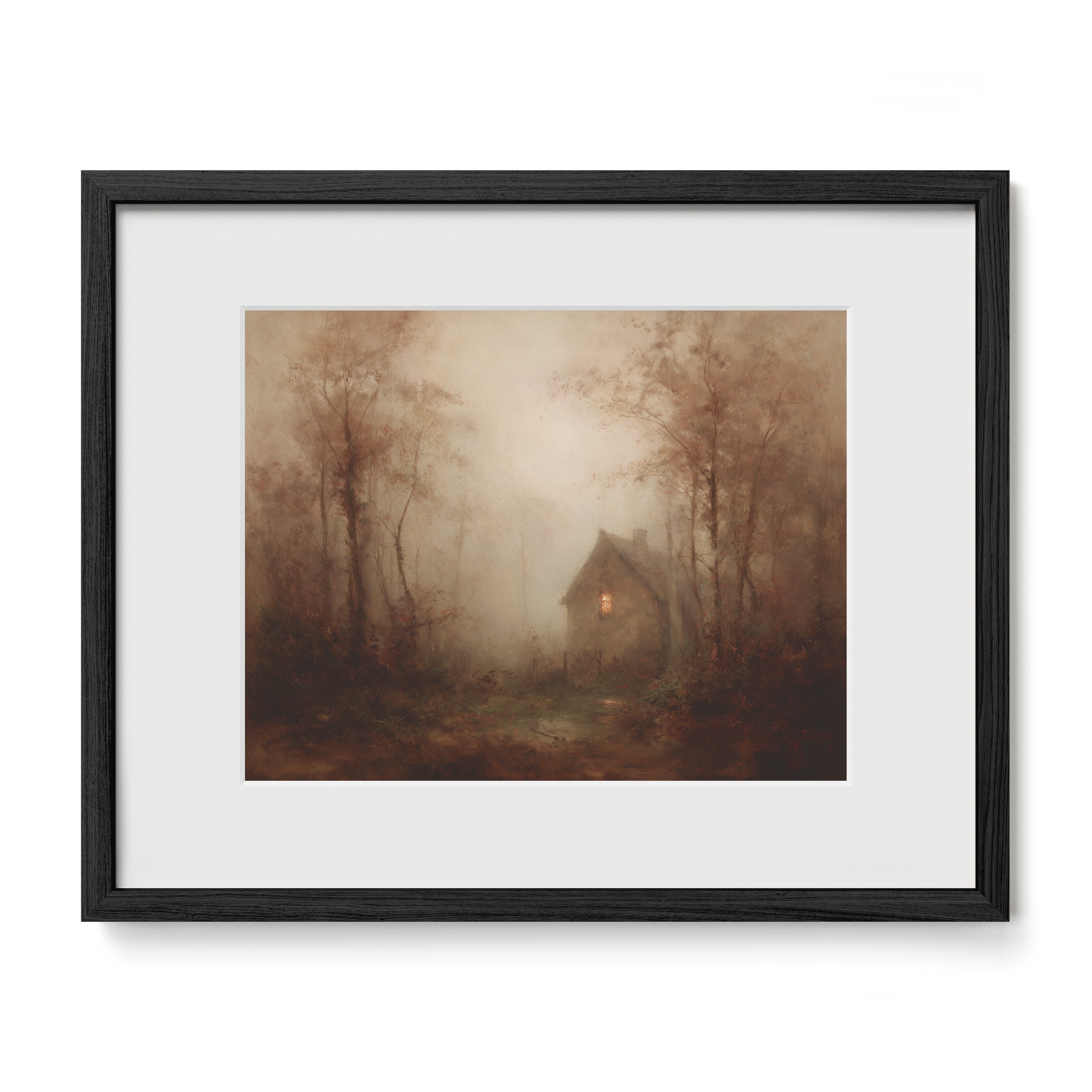 Light in the Foggy Pines