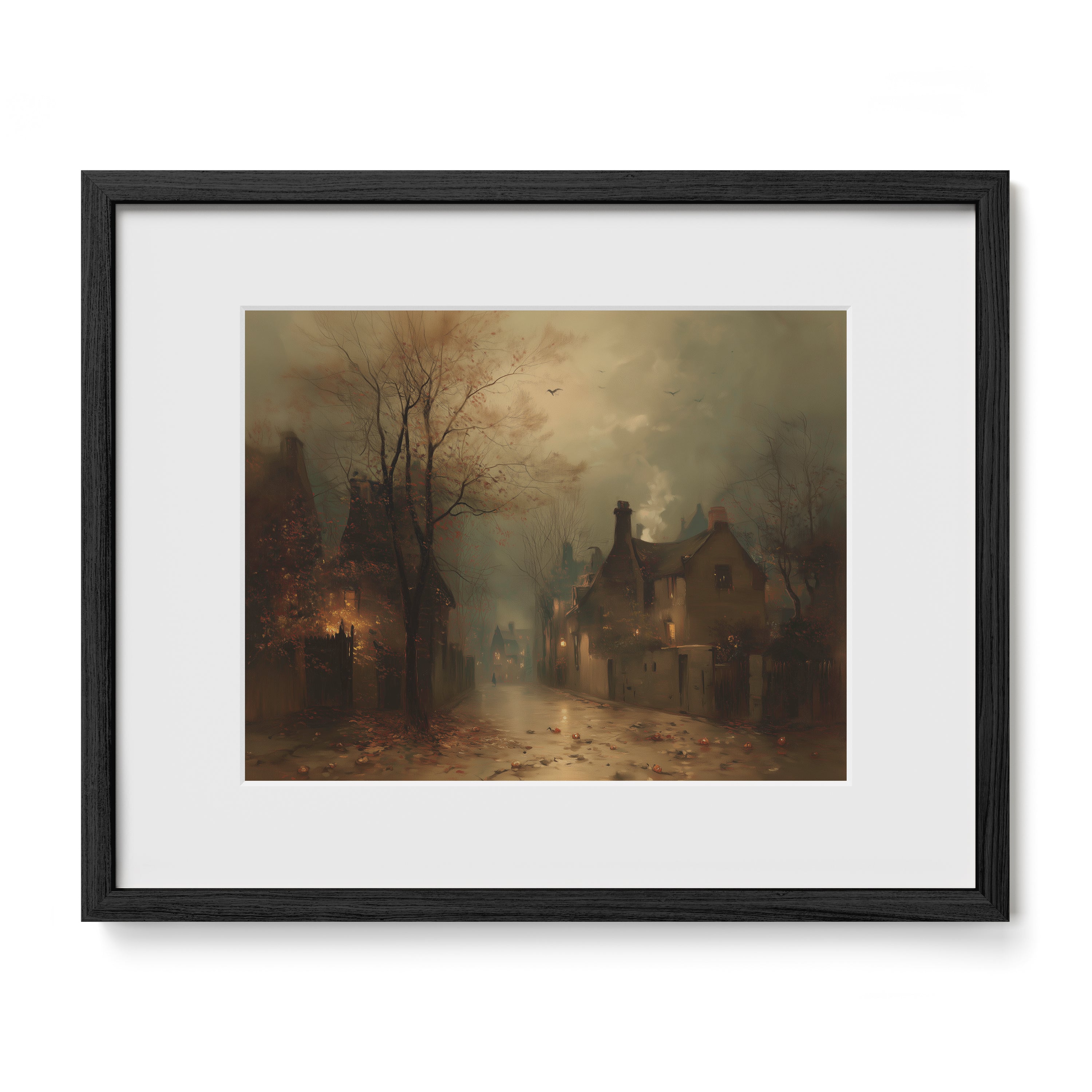 Fog Over Village Road