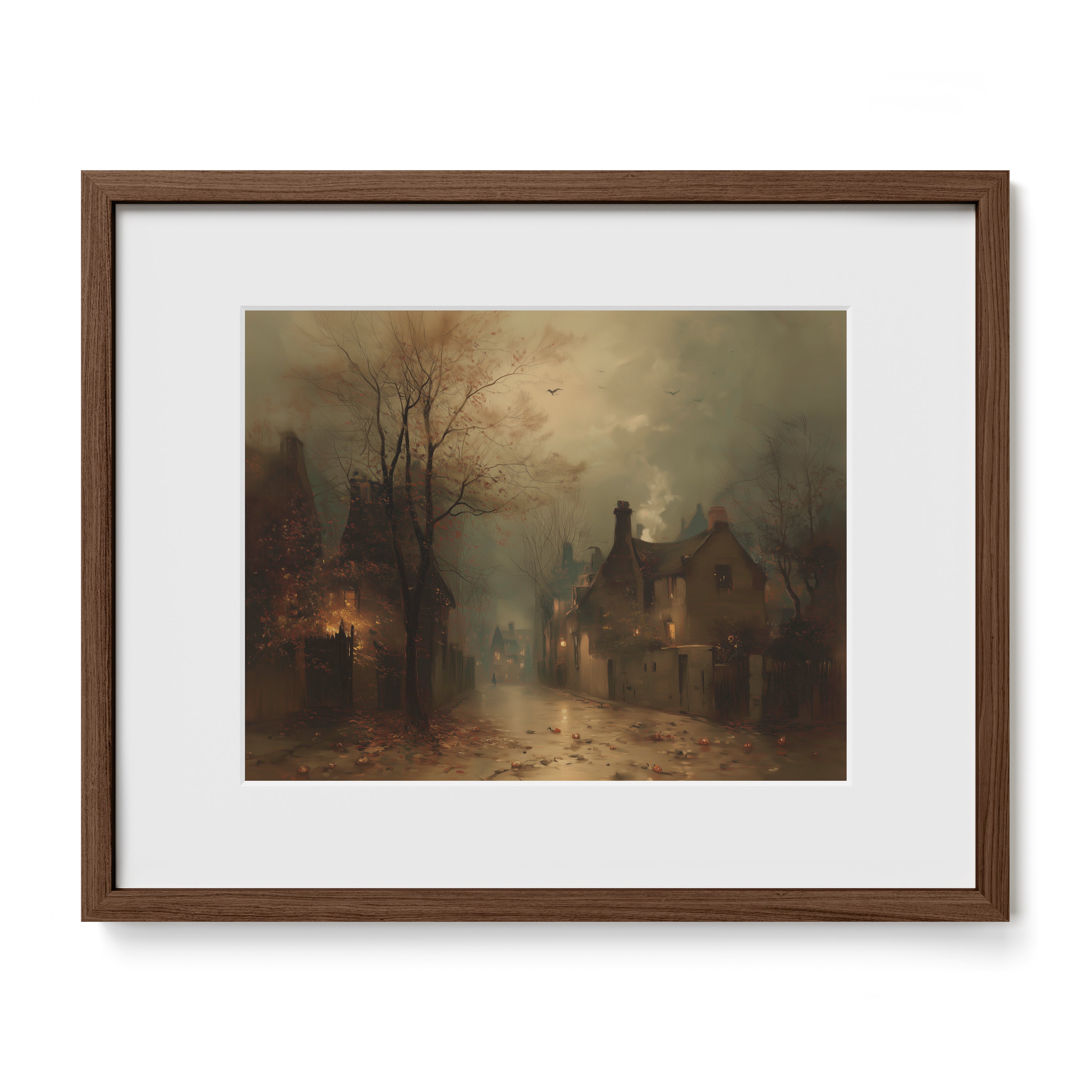 Fog Over Village Road