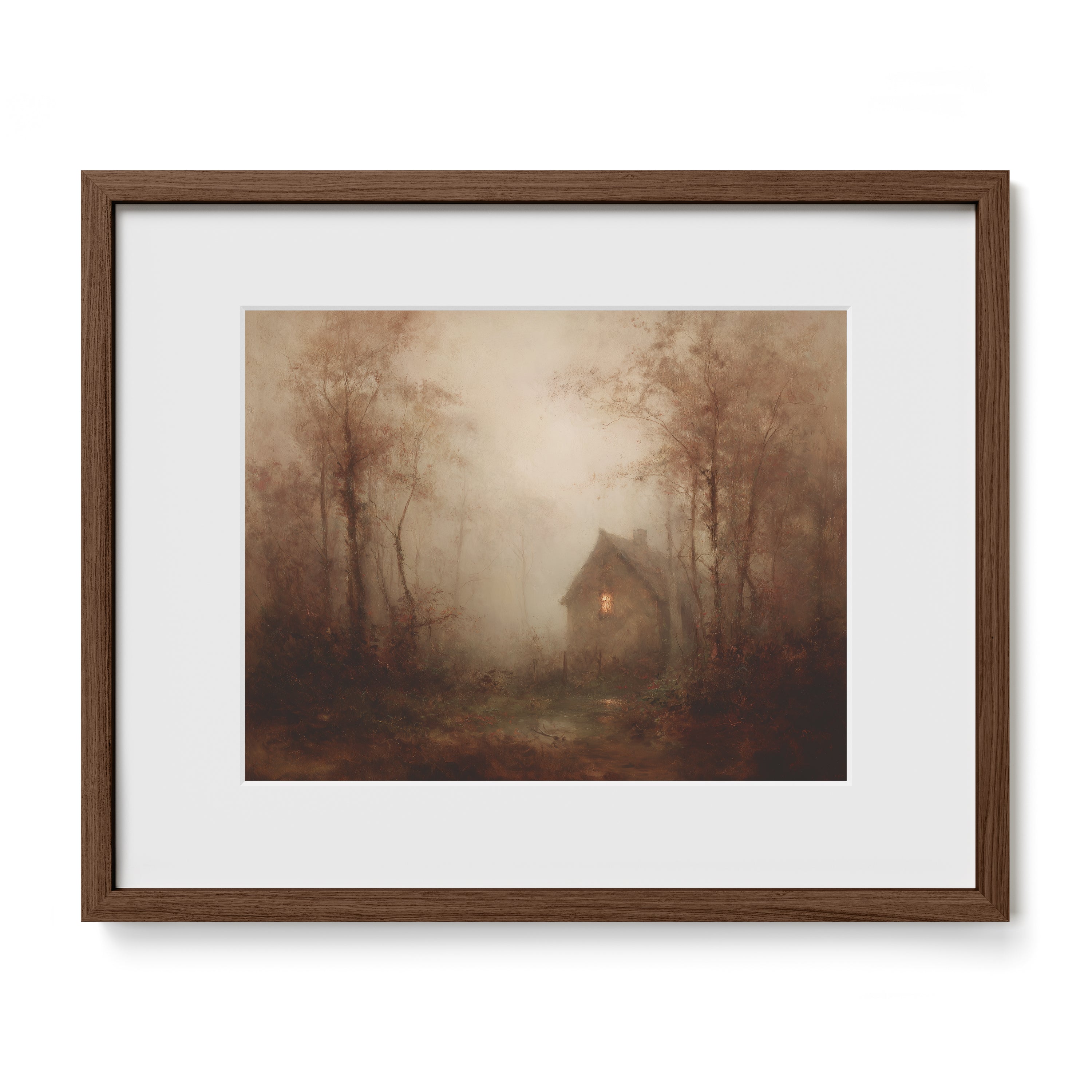 Light in the Foggy Pines