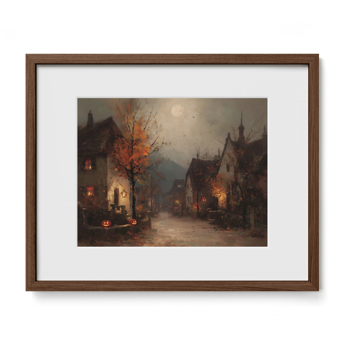 Full Moon Over Village