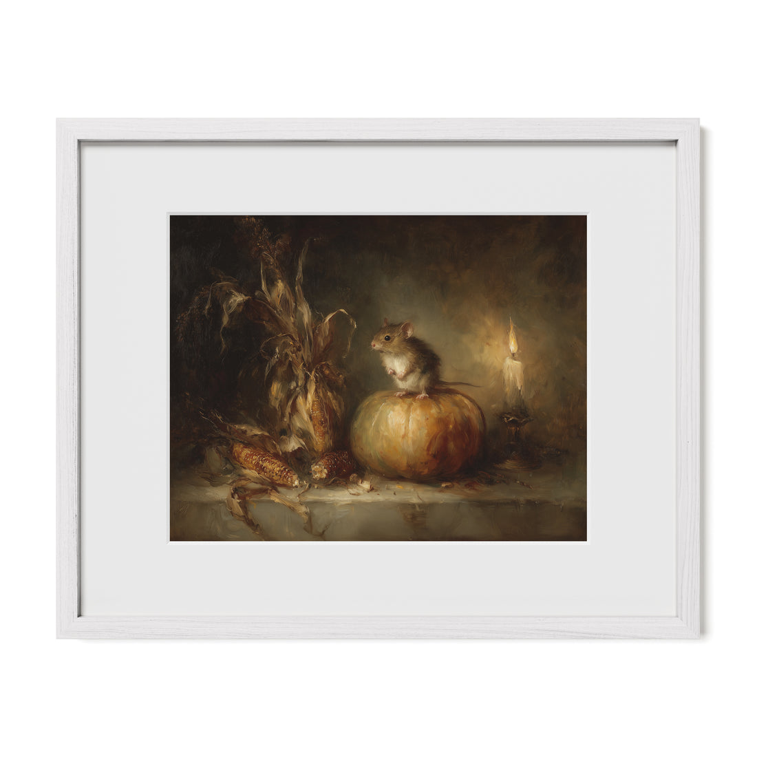 Pumpkin Mouse and Corn