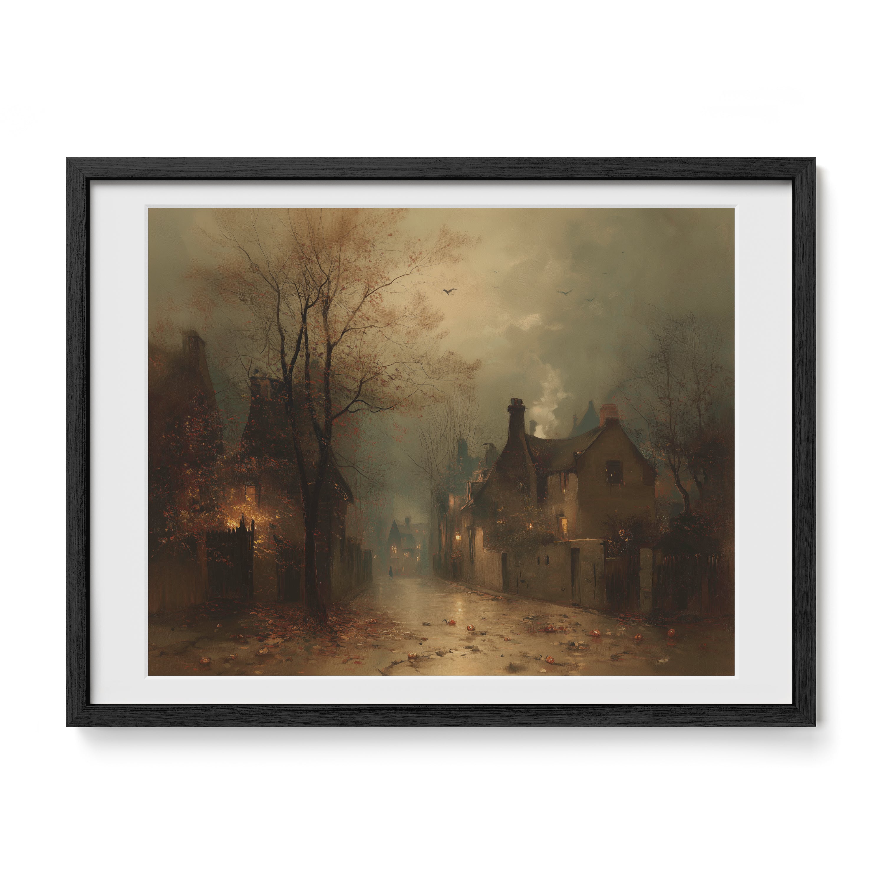 Fog Over Village Road