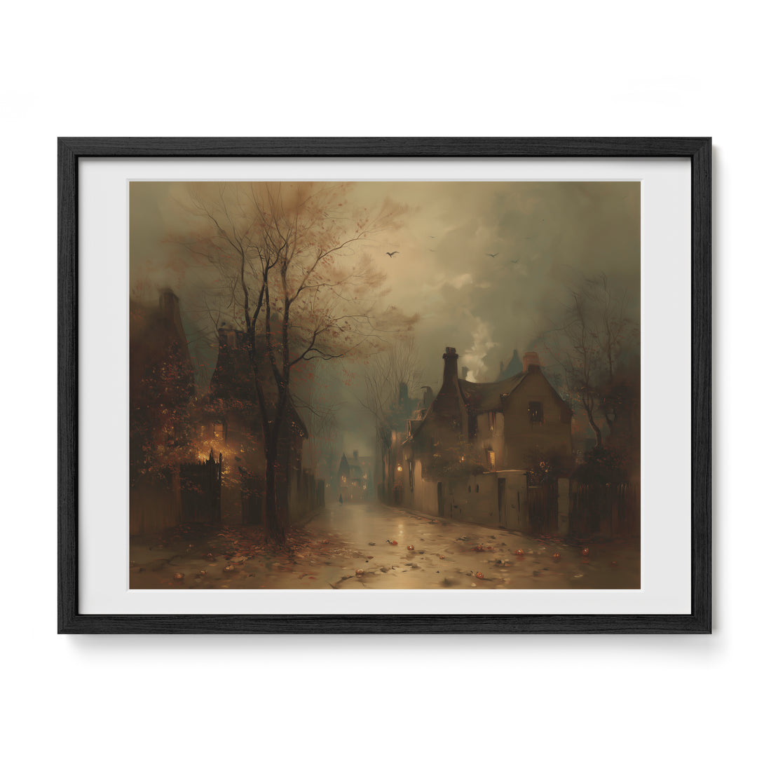 Fog Over Village Road