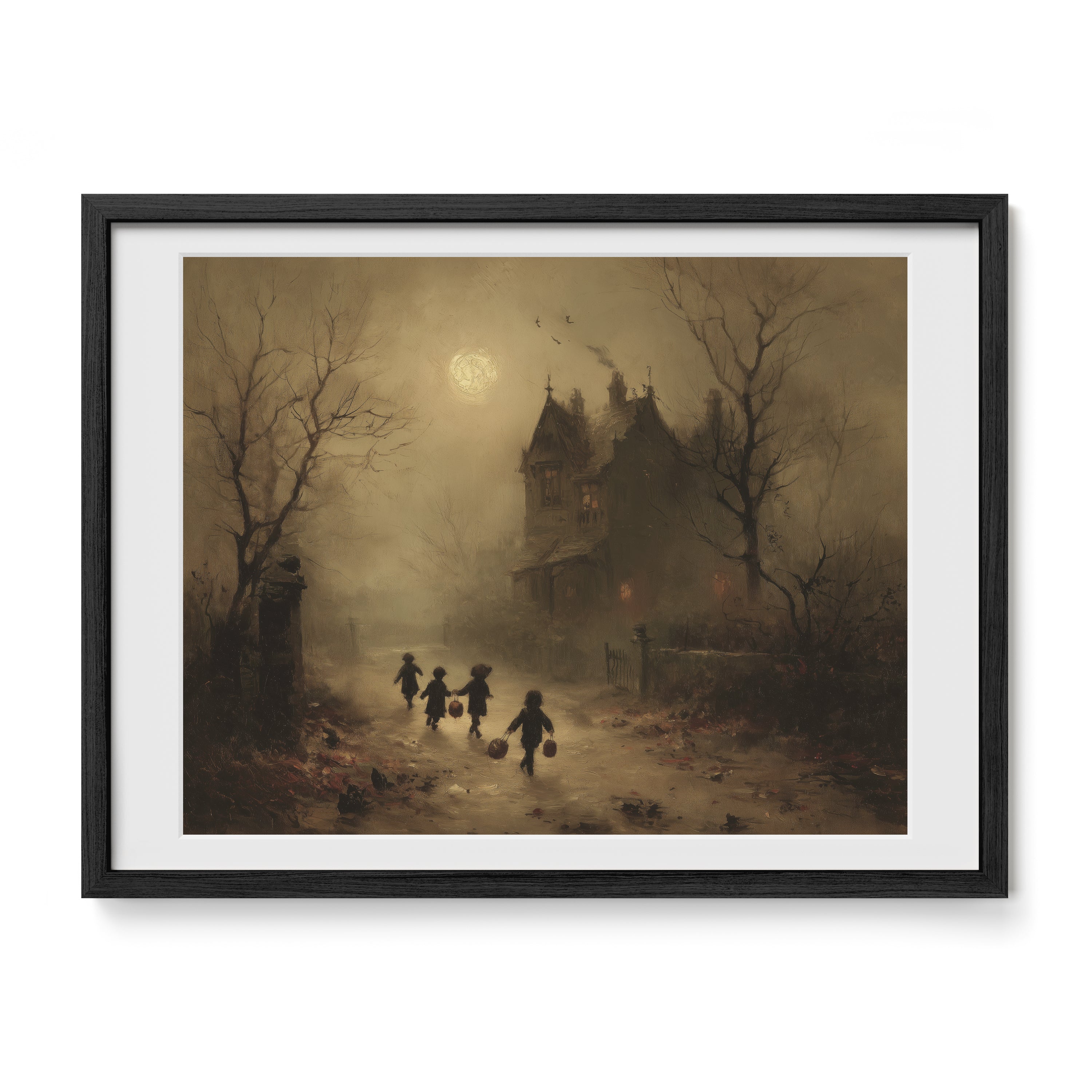 Children Walking Toward Manor