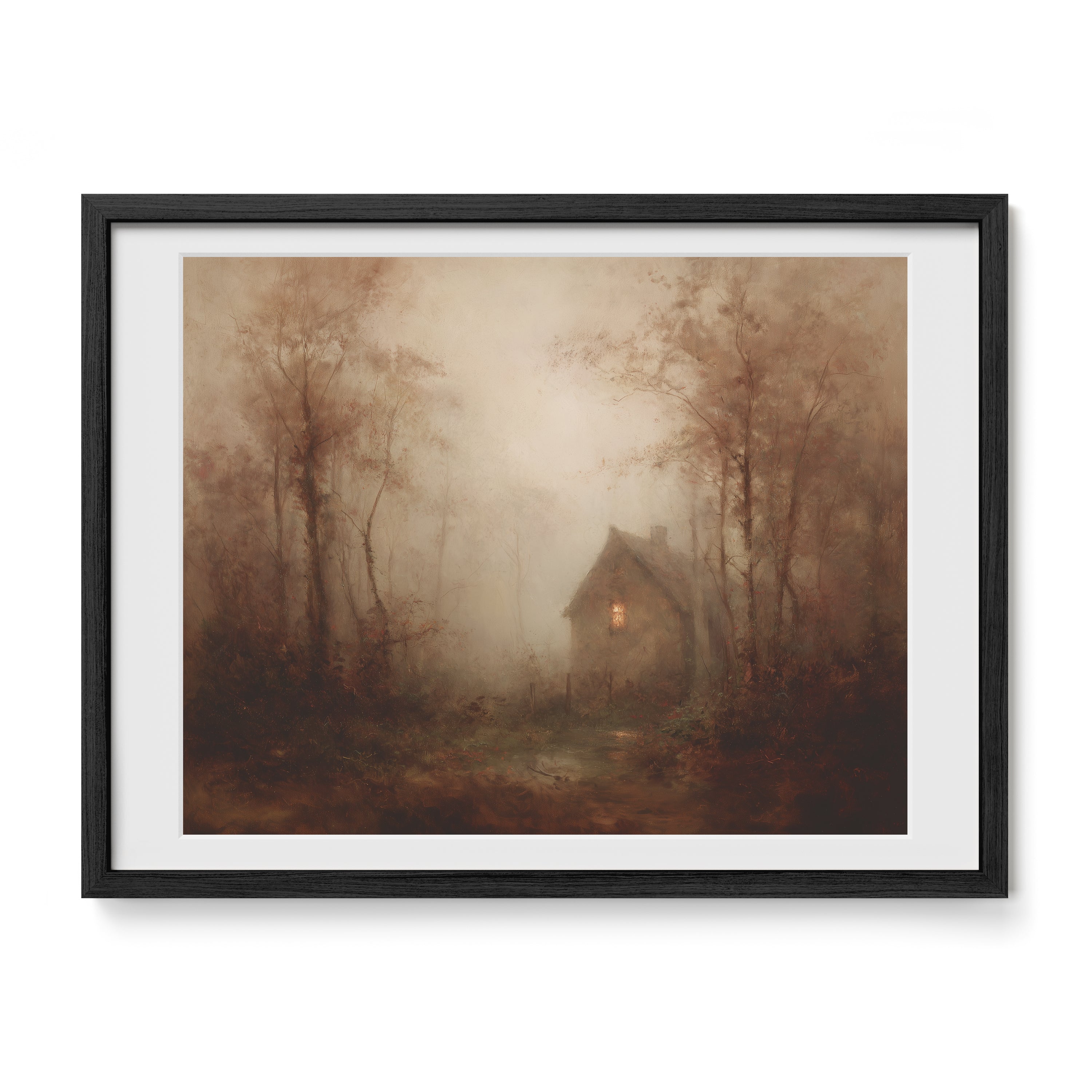 Light in the Foggy Pines