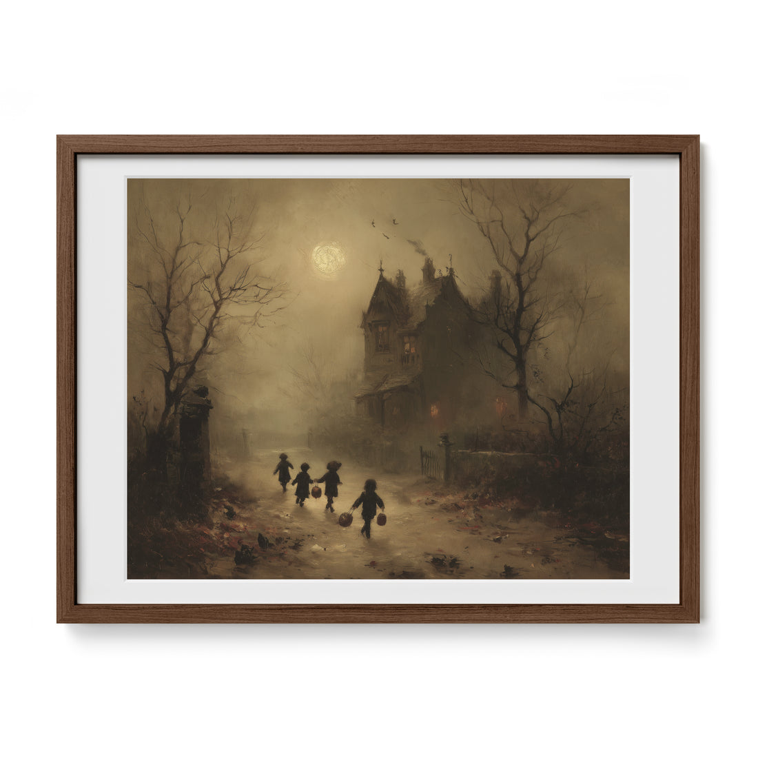 Children Walking Toward Manor