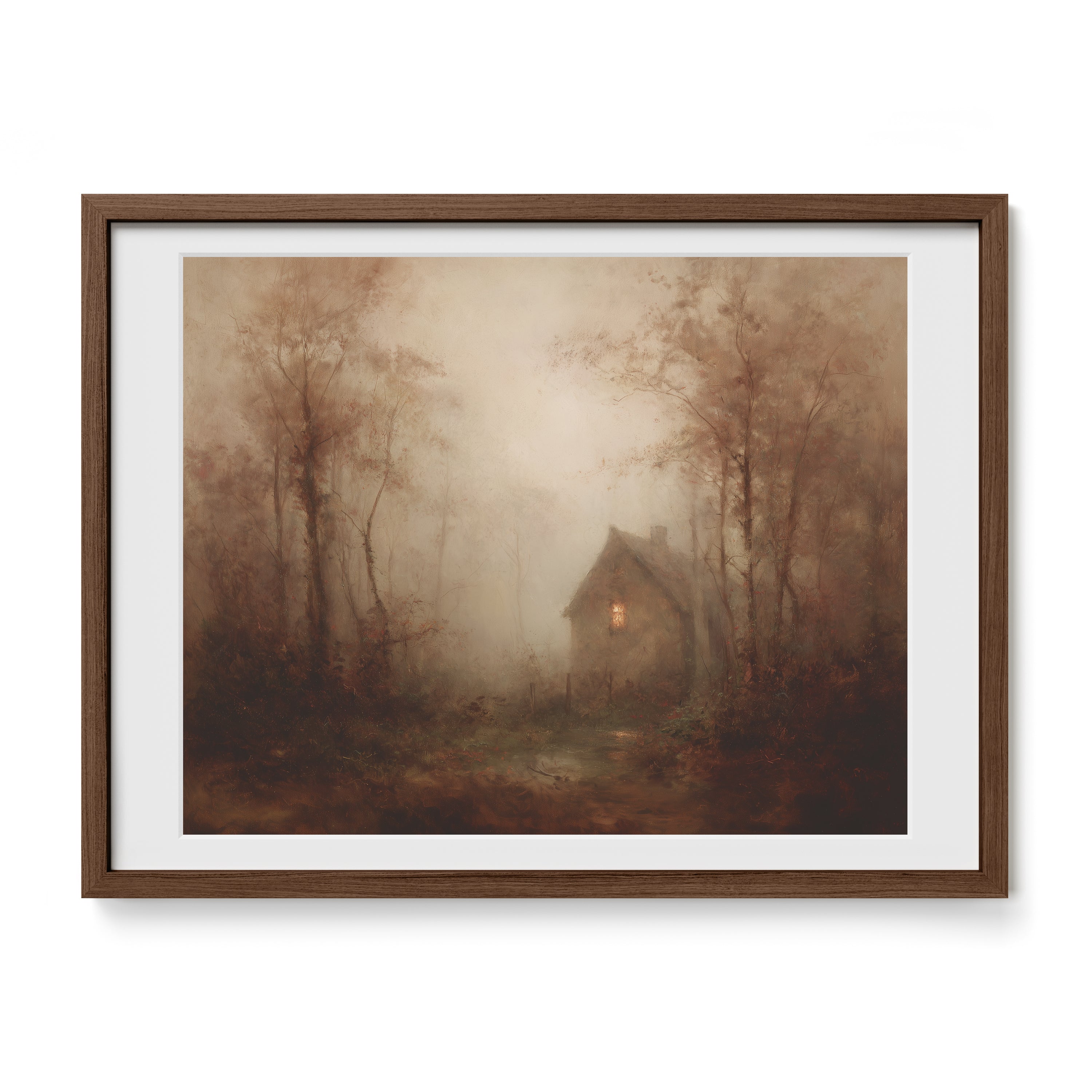 Light in the Foggy Pines