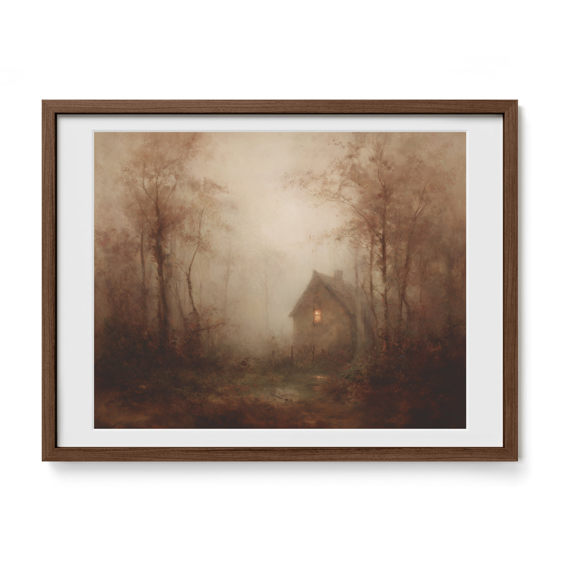 Light in the Foggy Pines