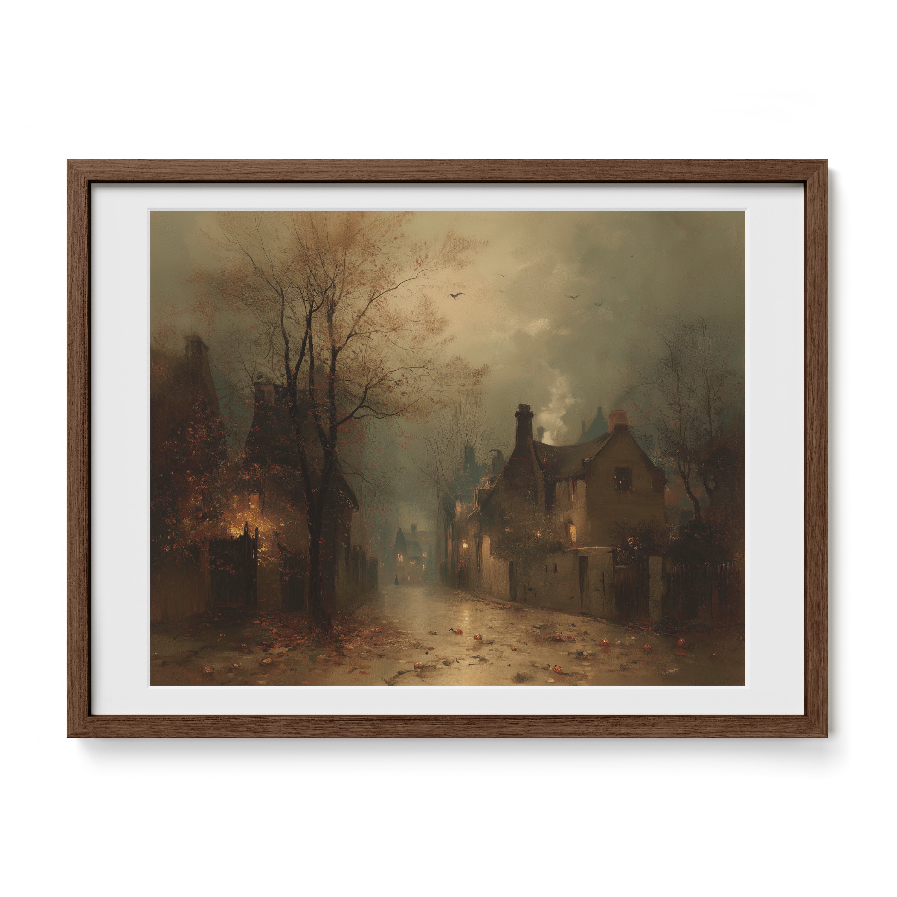 Fog Over Village Road