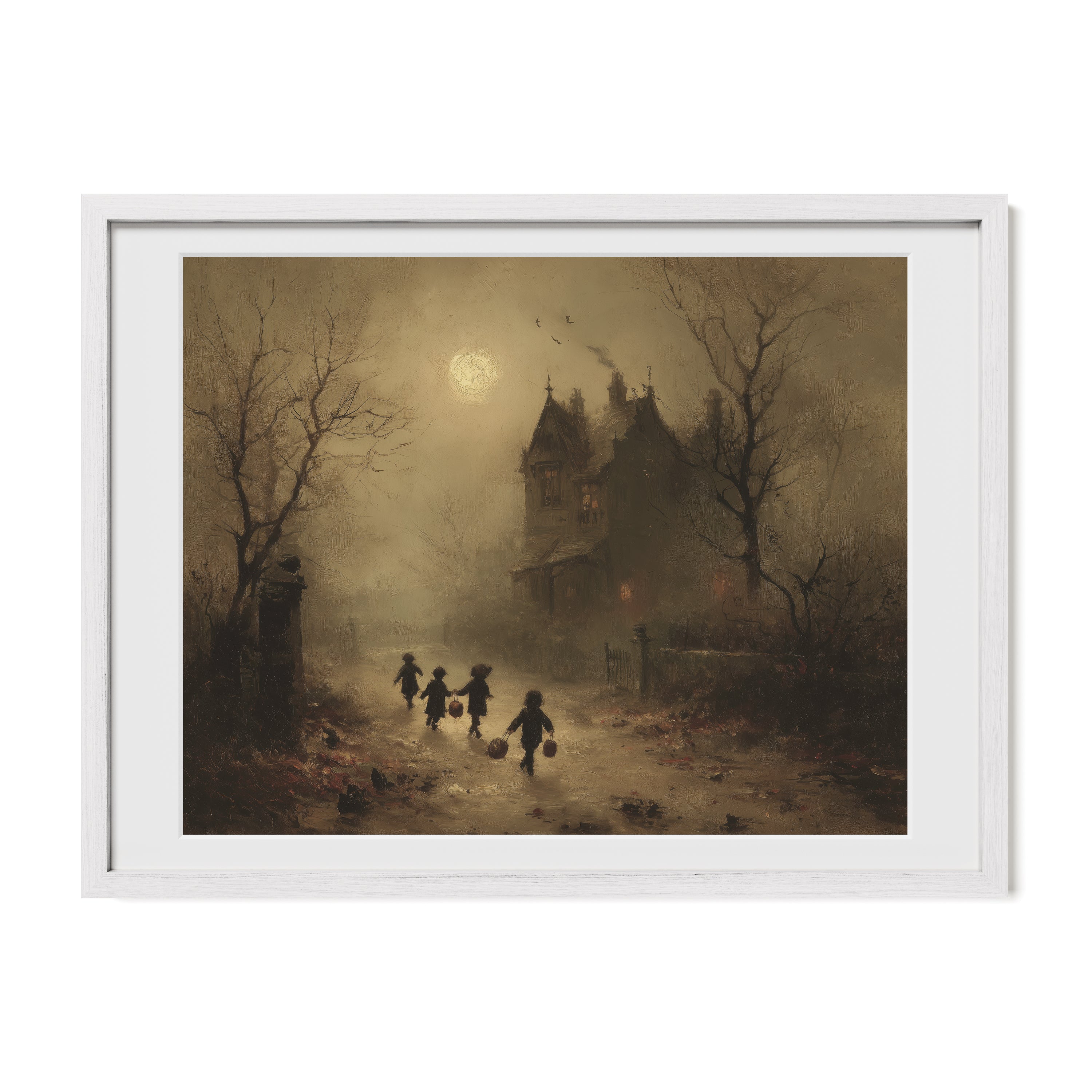 Children Walking Toward Manor